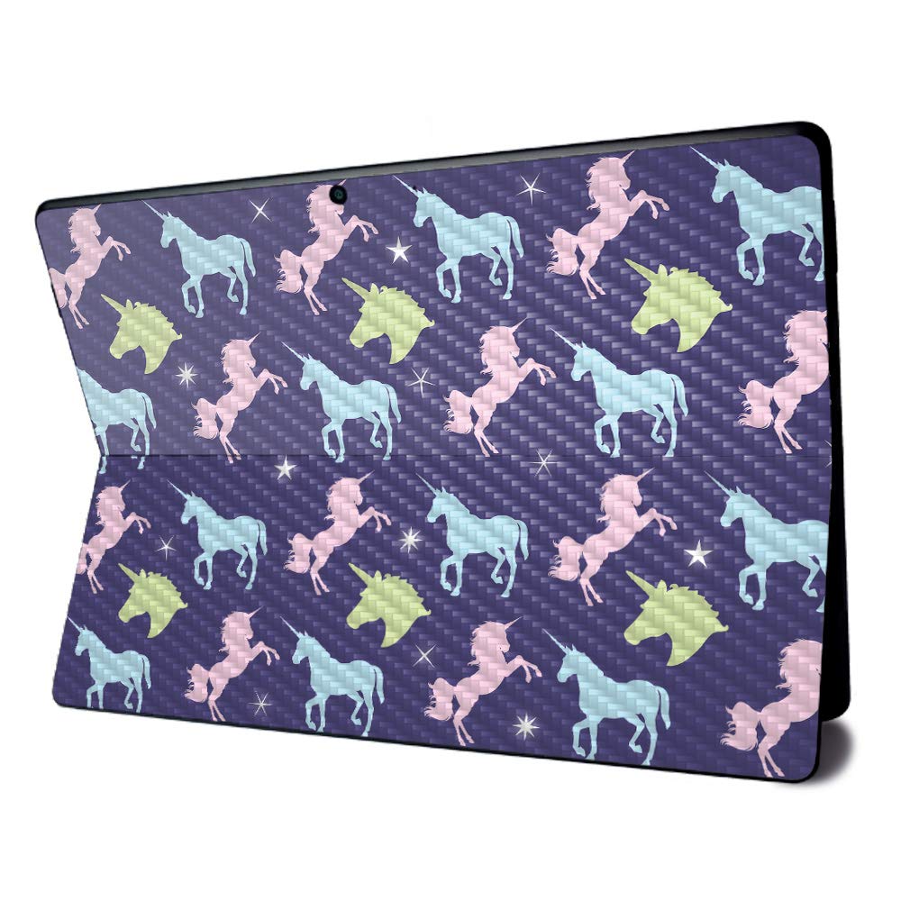 Premium Carbon Fiber Skin for Microsoft Surface Pro X - Unicorn Dream Design | Textured Protective Cover | Easy Application & Removal | Made in USA | Perfect for Work, Travel & School Use