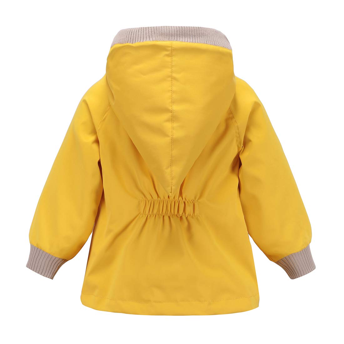 ACESTAR Kids Waterproof Hooded Rain Jacket - Cotton Lined Windbreaker for Boys & Girls - Toddler Raincoat for Spring & Fall Outdoor Play, School, and Travel