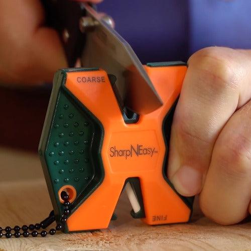 AccuSharp 336C Blaze Orange 2-Step Knife Sharpener - Professional Knife Sharpening Tool for Kitchen, Hunting & Outdoor Use - Perfect for Chefs, Campers & Home Cooks