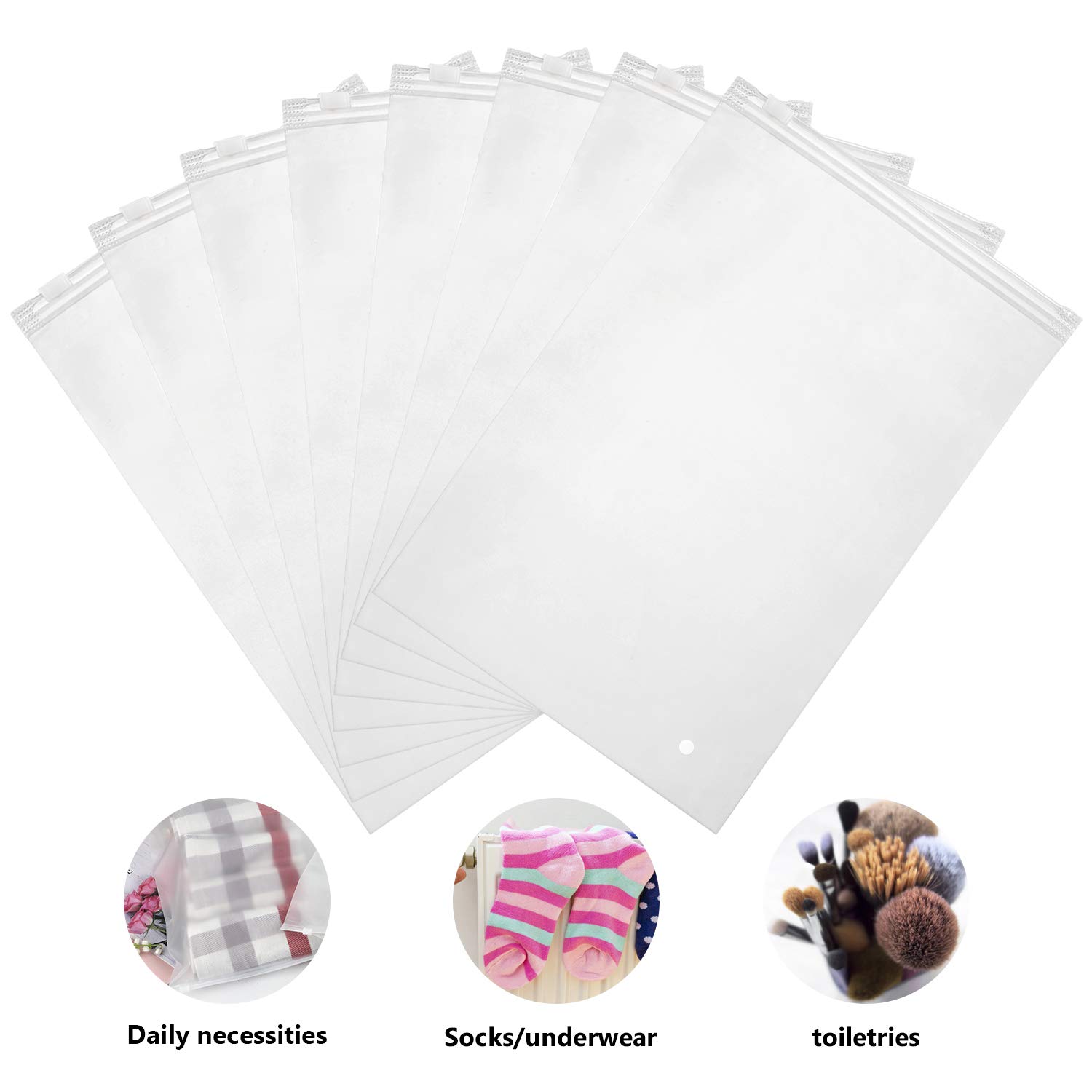 6x9 Inch Resealable Poly Bags - 100 Pack Small Zipper Storage Bags for Shipping, Organizing & Protection - Perfect for Gloves, Phone Cases, Jewelry, Crafts & Office Supplies | Durable Plastic Storage Solution for Home & Business Use