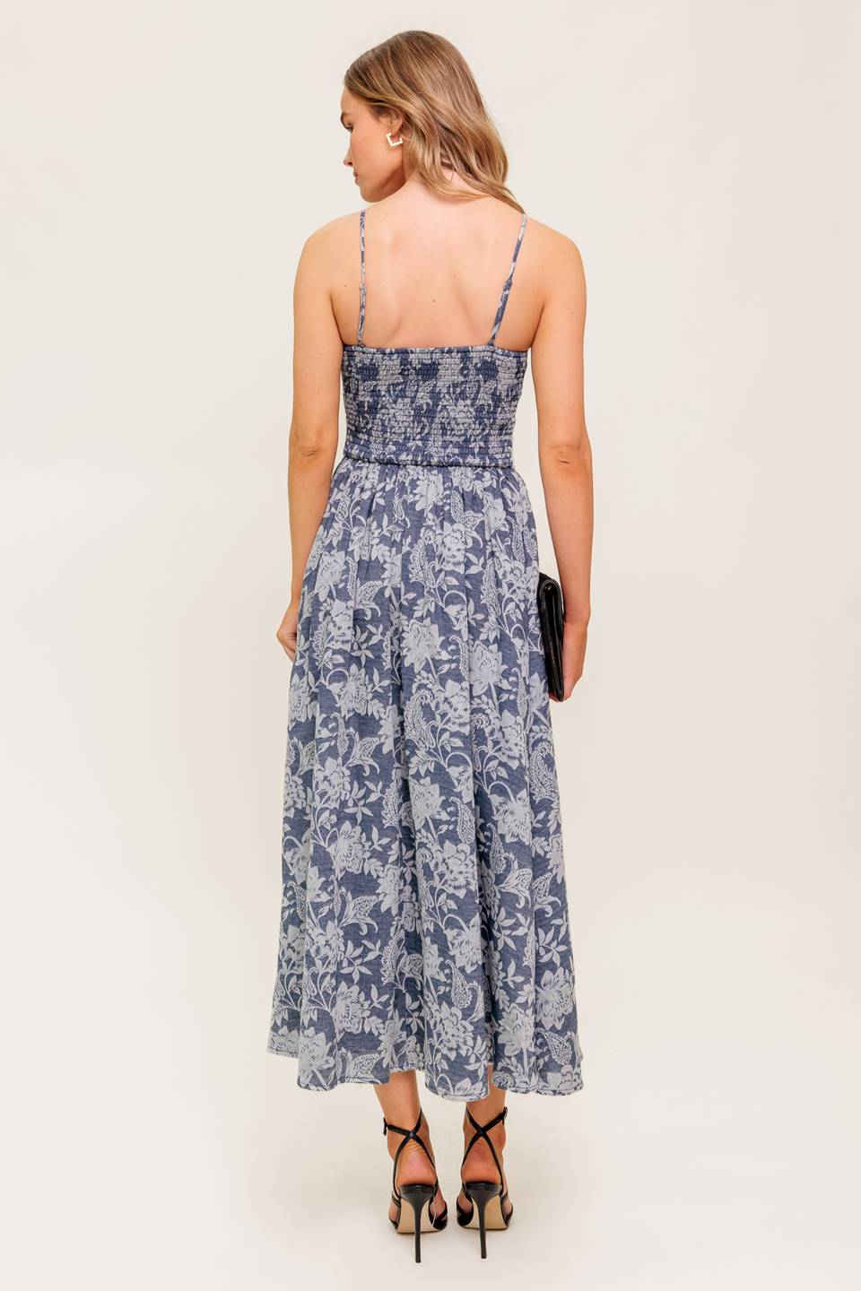 Stylish Denim Blue Midi Dress for Women - Trendy Casual & Party Wear - Perfect for Everyday Outfits, Date Nights & Office Attire
