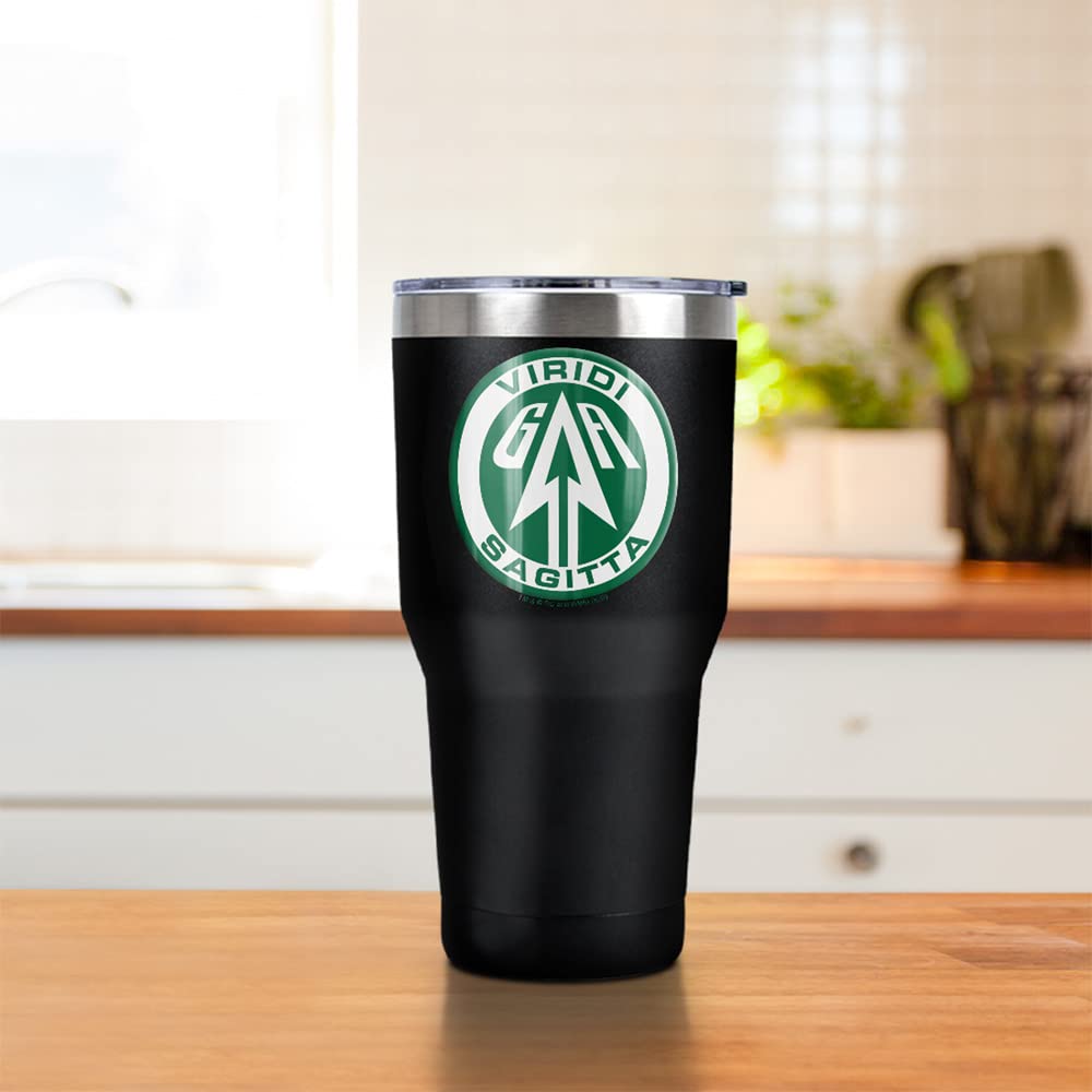 The Arrow Sigil Stainless Steel Tumbler 30 oz - Vacuum Insulated Coffee Travel Mug with Leakproof Sliding Lid - Double Wall Thermal Cup for Hot & Cold Drinks - Perfect for Office, Gym, Camping and Road Trips
