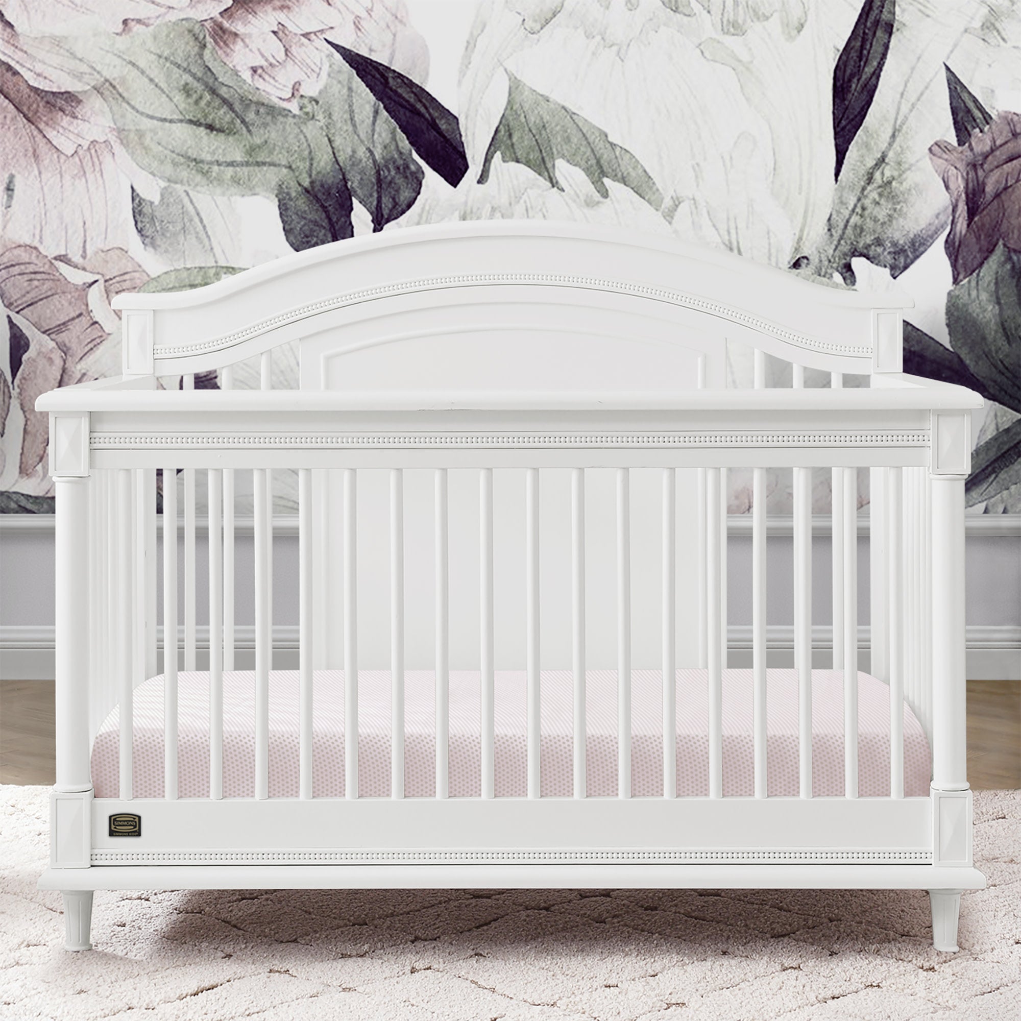 Juliette 6-in-1 Convertible Crib - Baby Crib to Toddler Bed, Daybed & Full Size Bed - Safe Nursery Furniture for Boys & Girls - Perfect for Newborns, Infants & Growing Kids