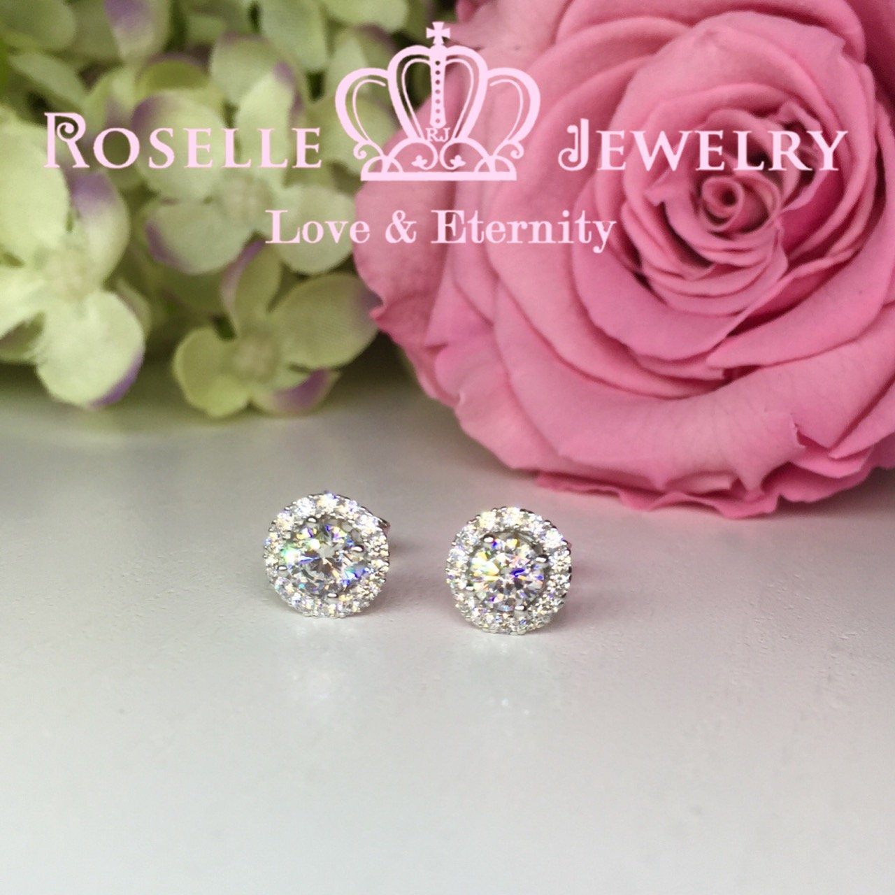Detachable Halo Stud Earrings for Women - 14K Gold Plated Cubic Zirconia Earrings | Perfect for Weddings, Parties & Everyday Wear