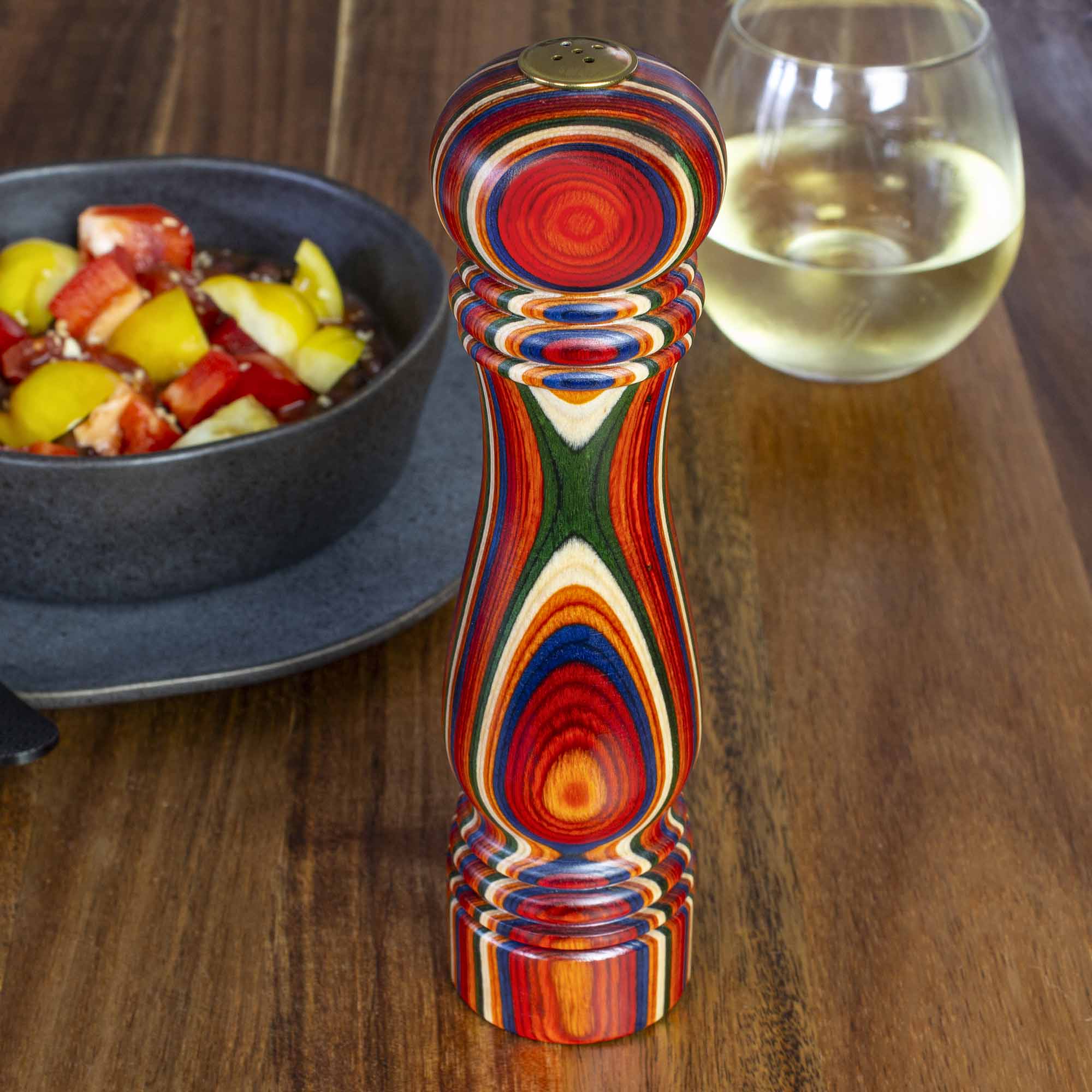 Baltique® Marrakesh Collection Refillable Salt Shaker - Premium Glass Salt and Pepper Shakers Set for Kitchen, Dining Table & Restaurant Use