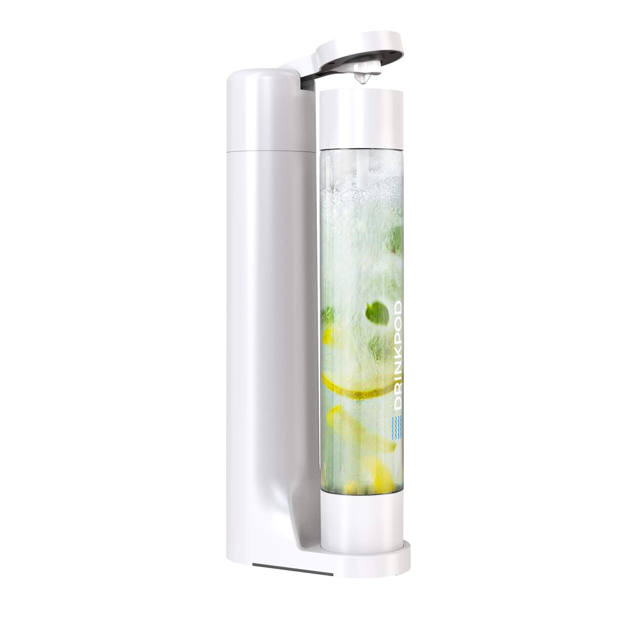 Fizzpod Sparkling Water Maker - Soda Machine with 3 x 1L Carbonating Bottles, Compatible with 60L CO2 Carbonator - Make Homemade Seltzer & Fruit-Infused Fizzy Drinks - Perfect for Parties, Home Bars & Healthy Hydration