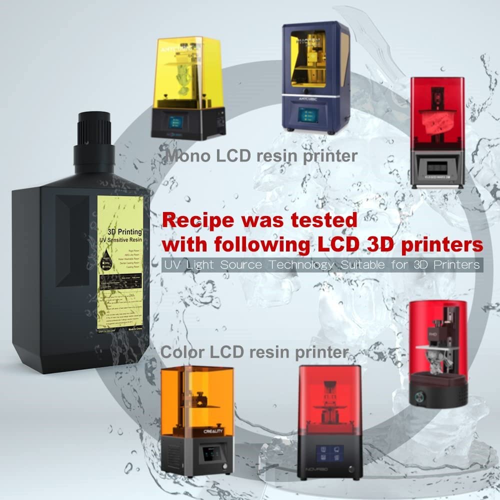 High-Quality Dental Mold Resin for LCD 3D Printing – UV Sensitive Photopolymer Resin (1000g) – Perfect for Dental Models, Crowns, and Orthodontic Appliances
