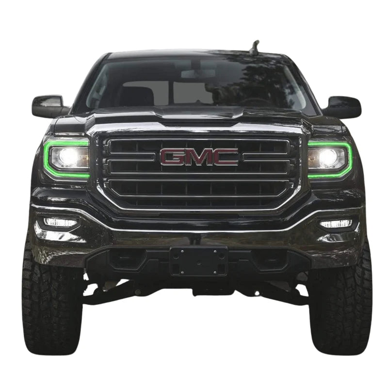 GMC Sierra Multicolor DRL Boards for 2016-2018 Models - Upgrade Your Truck's Lighting for Night Driving & Off-Road Adventures