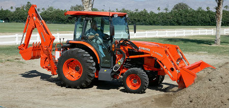 Kubota L6060HSTRC 60 HP Compact Tractor - Heavy Duty Farm Equipment for Plowing, Mowing & Landscaping | Durable 4WD Utility Tractor for Agriculture & Property Maintenance