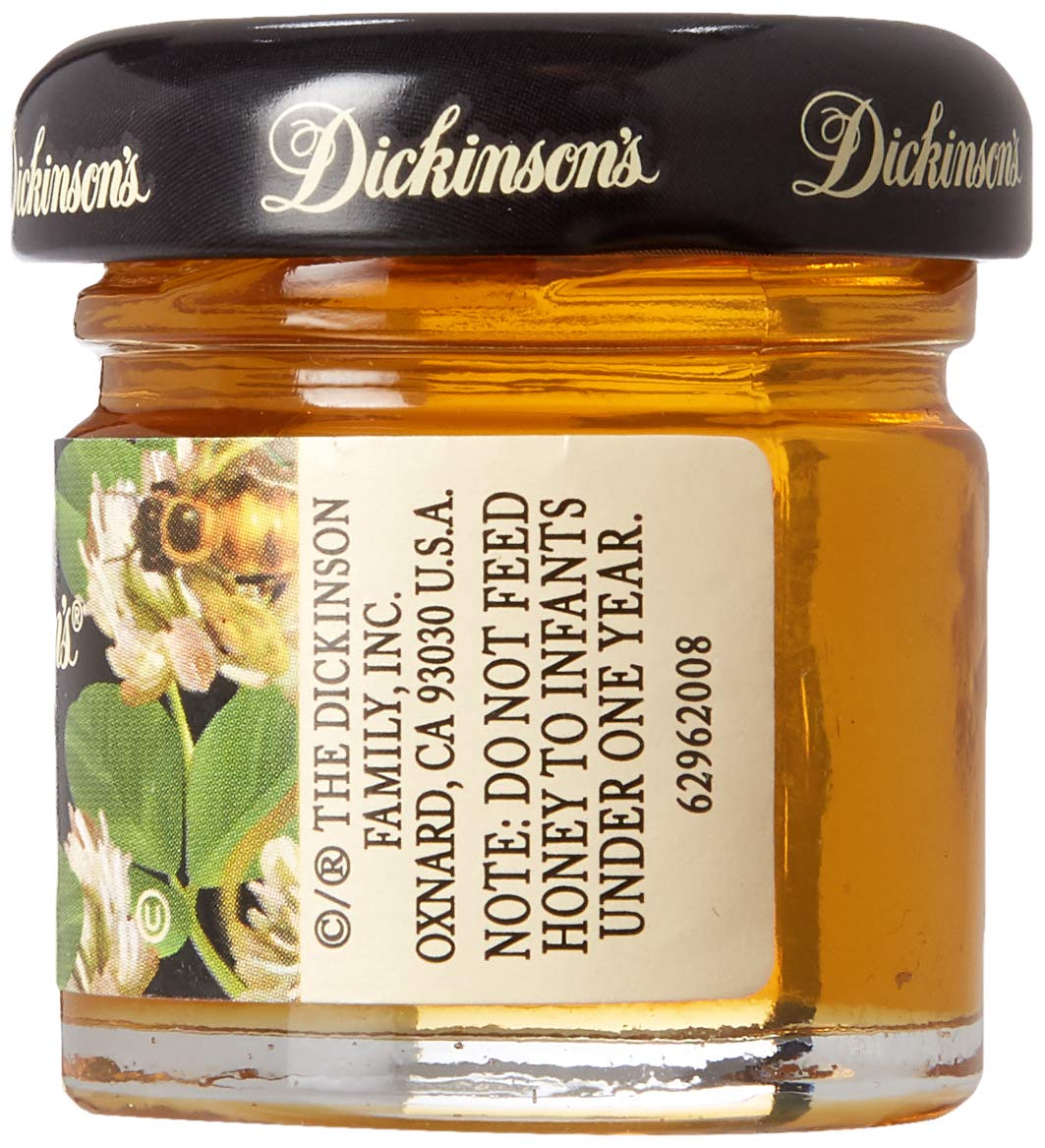 Dickinson's Pure Honey, 1.1 Ounce (Pack of 72) | 100% Natural Raw Honey for Tea, Baking & Cooking | Great for Smoothies, Yogurt & Healthy Snacks