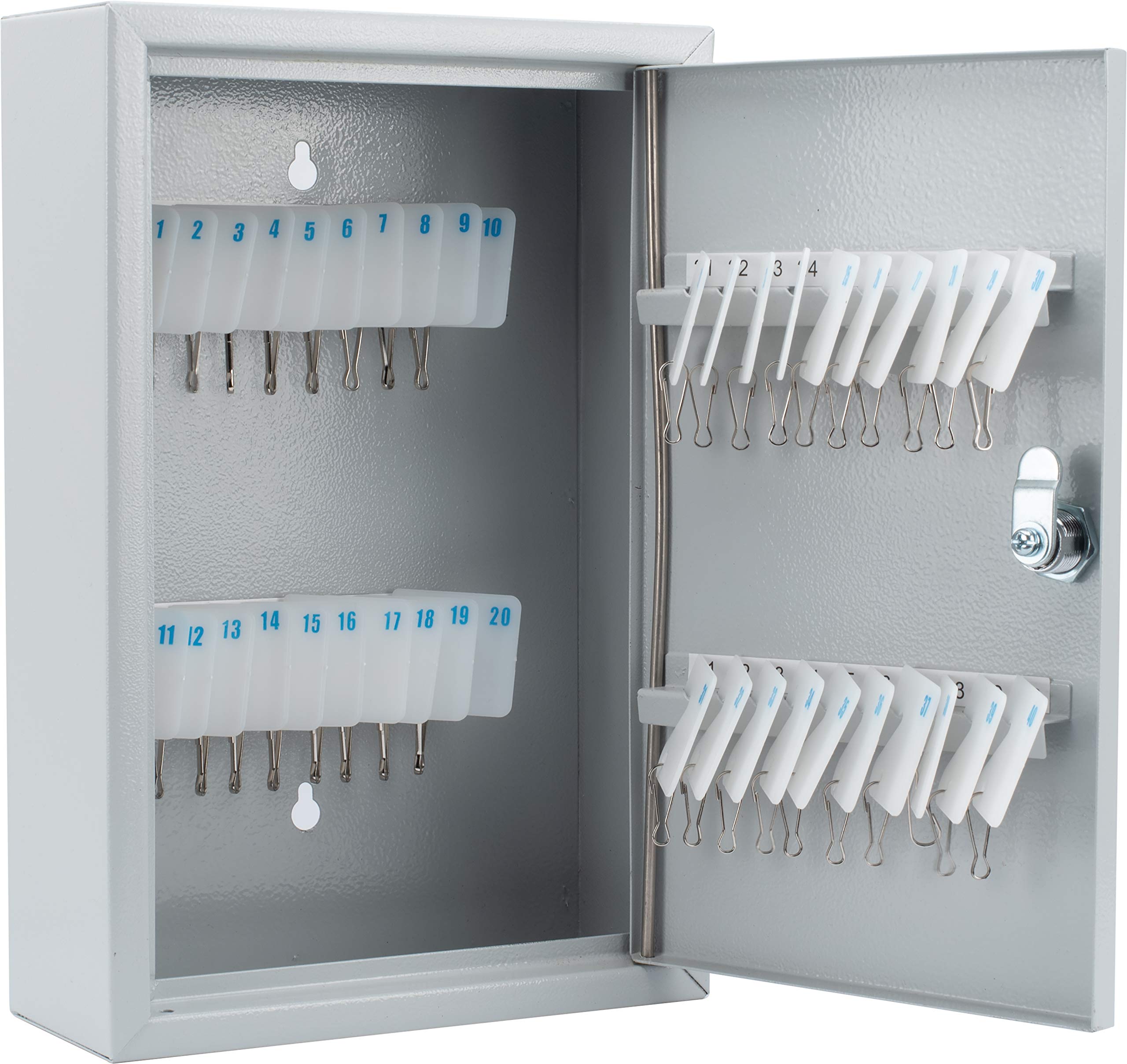 BARSKA Steel 40-Key Wall Safe - Secure Key Storage for Home & Office