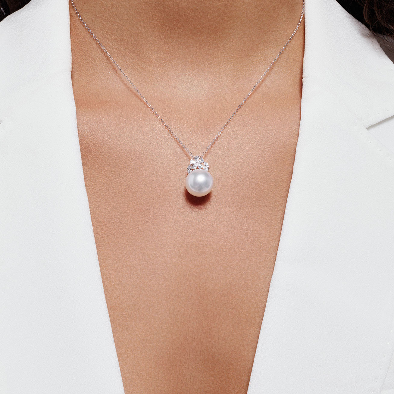 18K Solid Gold Australian White South Sea Pearl Necklace - Luxury Women's Jewelry Gift for Wedding, Anniversary & Special Occasions