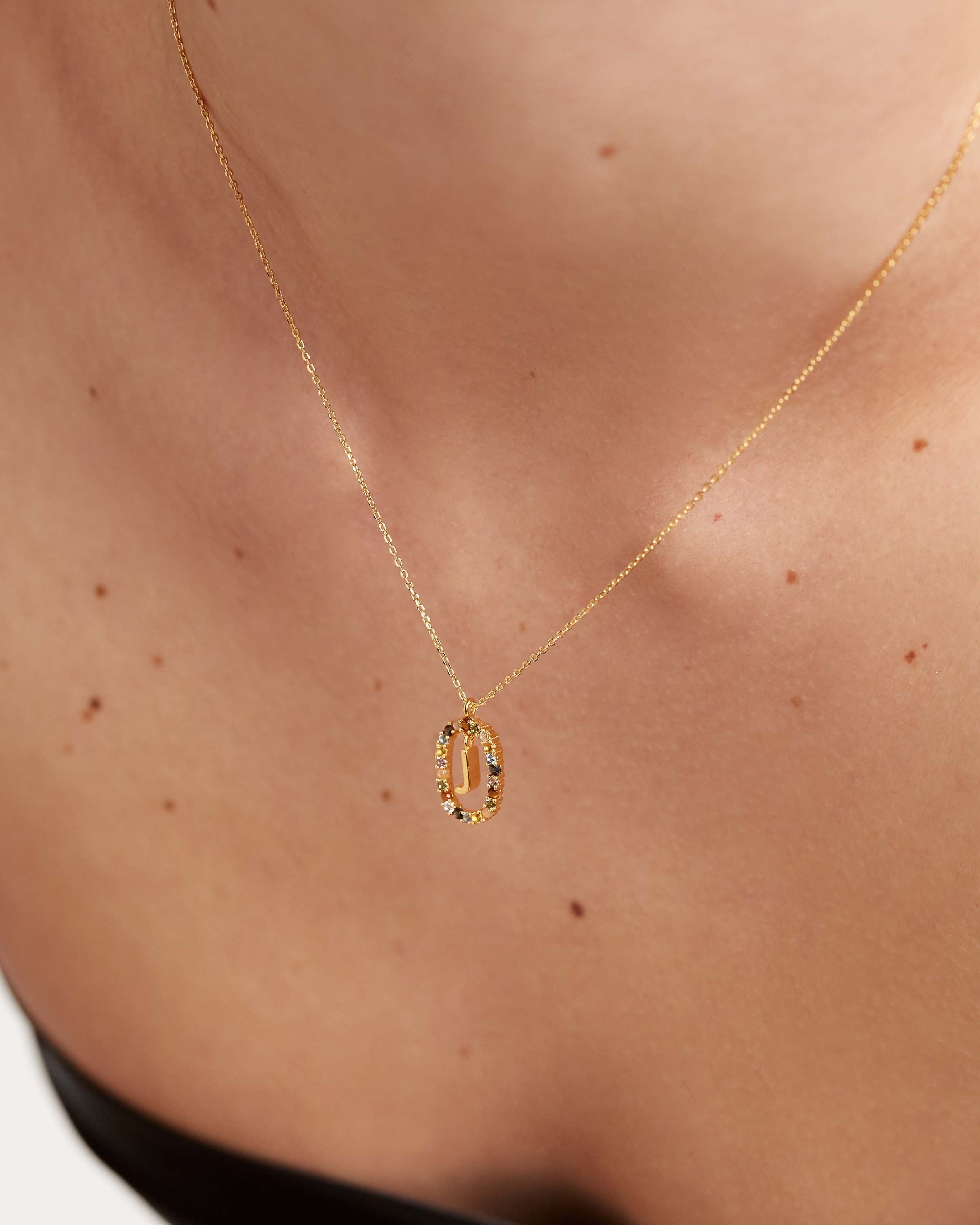 Letter J Necklace - Personalized Initial Jewelry for Women, Gold & Silver Name Necklace - Perfect Gift for Mom, Daughter, Sister - Birthday, Anniversary, Christmas Present