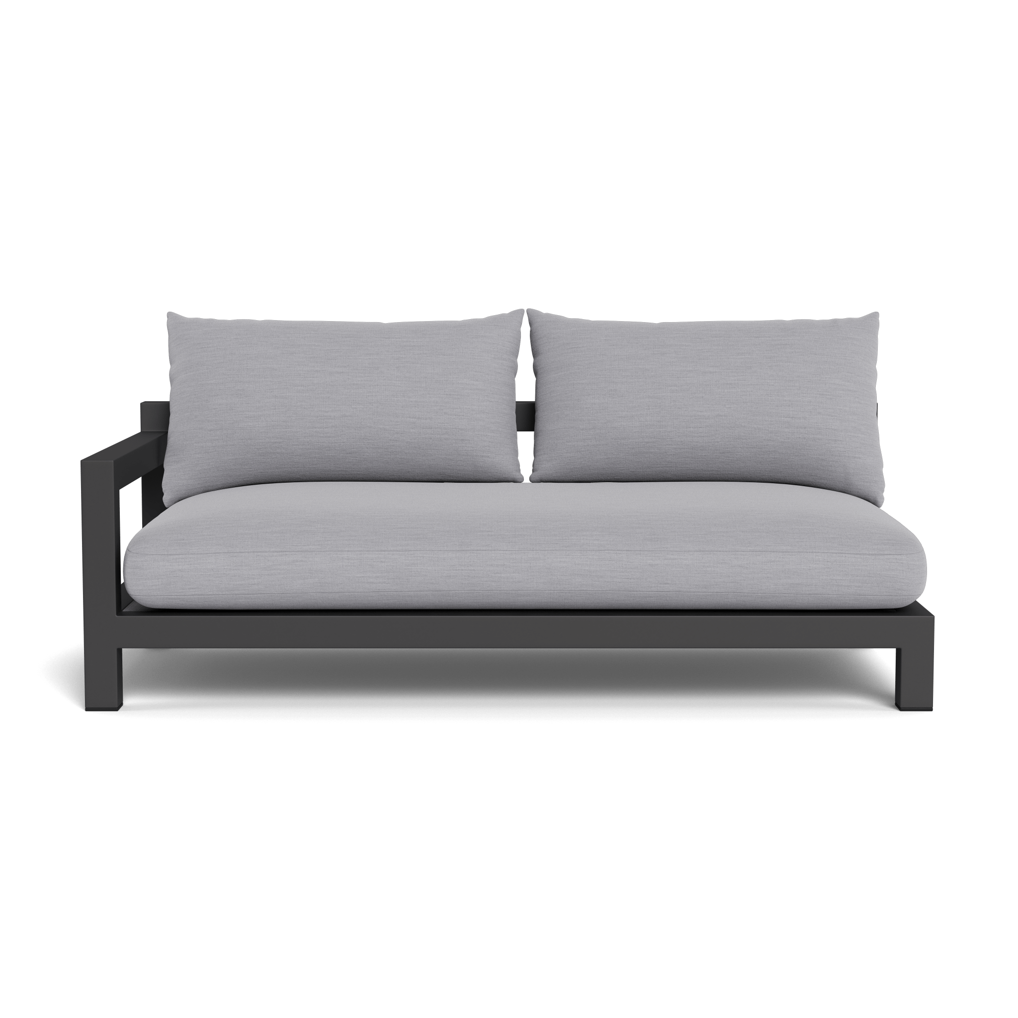 Pacific Aluminum 2-Seat 1-Arm Outdoor Patio Bistro Set - Perfect for Small Balconies, Gardens & Cafe Style Dining