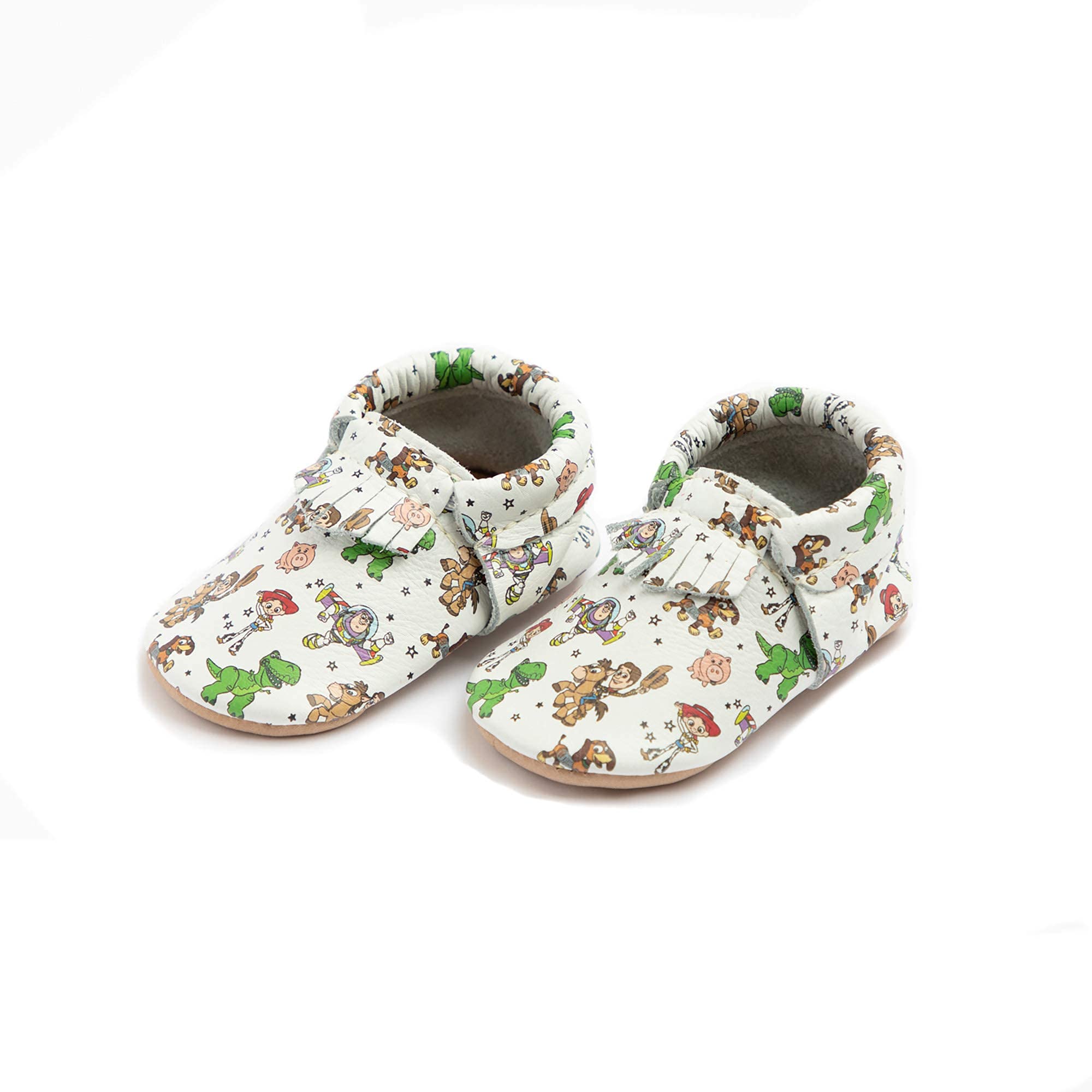Premium Soft Sole Leather Baby Moccasins for Girls - Handmade City Shoes in Multiple Sizes & Colors | Perfect for First Walkers, Indoor Play & Special Occasions