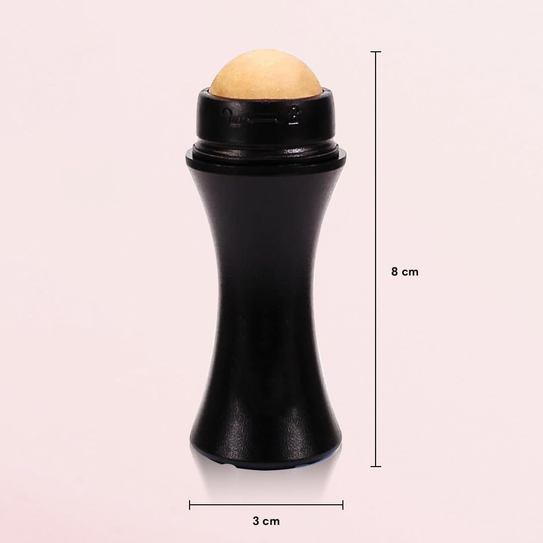 7Seas Volcanic Stone Face Roller - Reusable Oil Control Facial Massager for Oily Skin Care, Anti-Shine Skincare Tool with Oil-Absorbing Properties (Multicolor, 1Pc) | Perfect for Daily Skincare Routine, Travel & On-the-Go Use