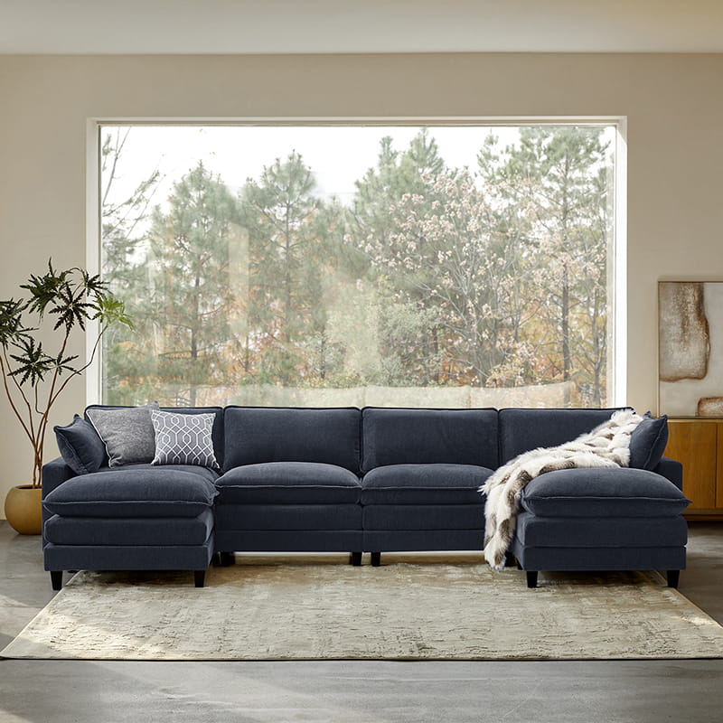 Aichele Sectional Sleeper Sofa with Triple Layer Cushions - Convertible L-Shaped Sofa Bed for Small Spaces, Comfortable Guest Bed & Living Room Furniture - Perfect for Apartments, Dorms and Home Theater Rooms