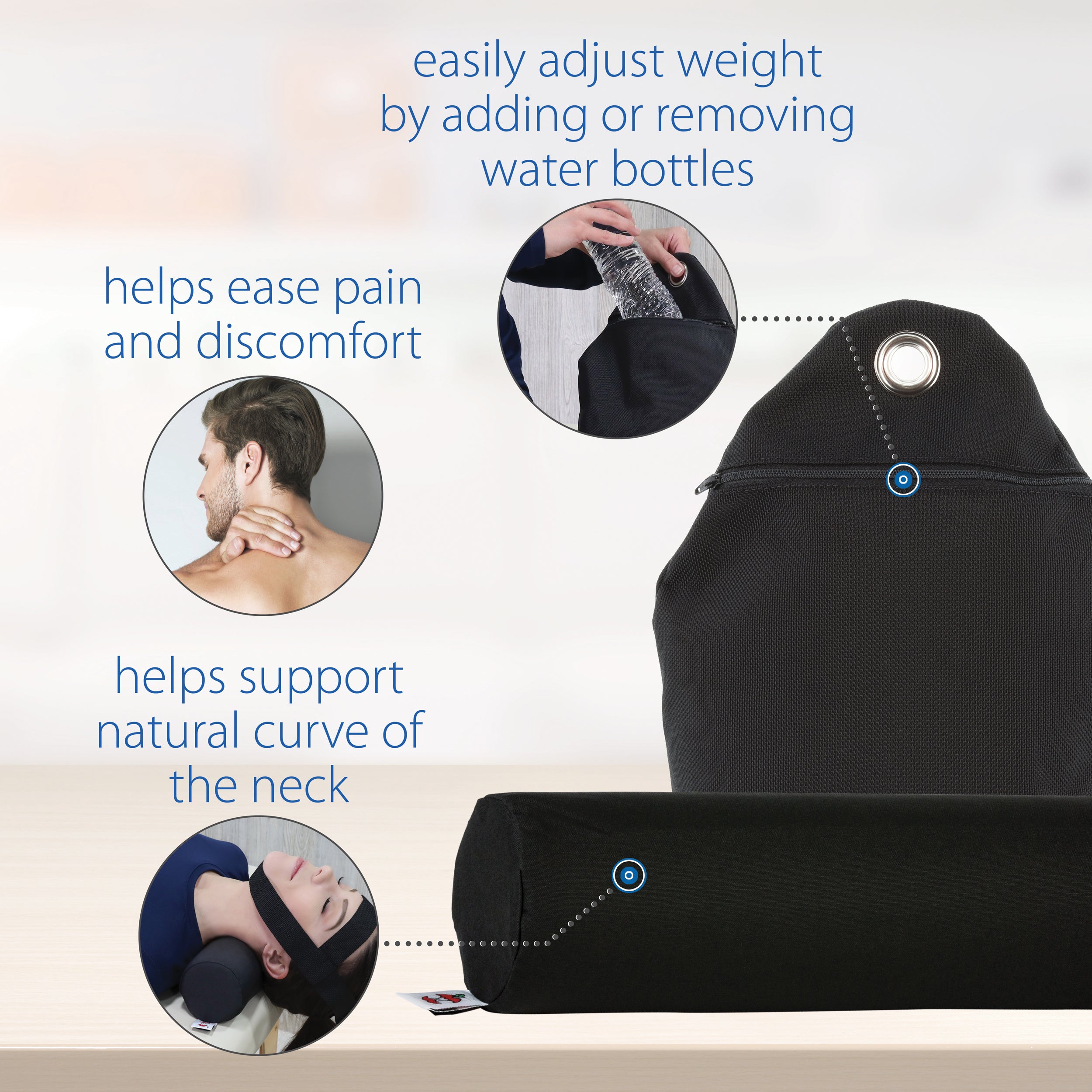 Neck Pain Relief Device - Cervical Traction System for Home Use | Adjustable Posture Corrector & Spine Decompression Tool | Perfect for Office Workers, Gamers & Neck Injury Recovery