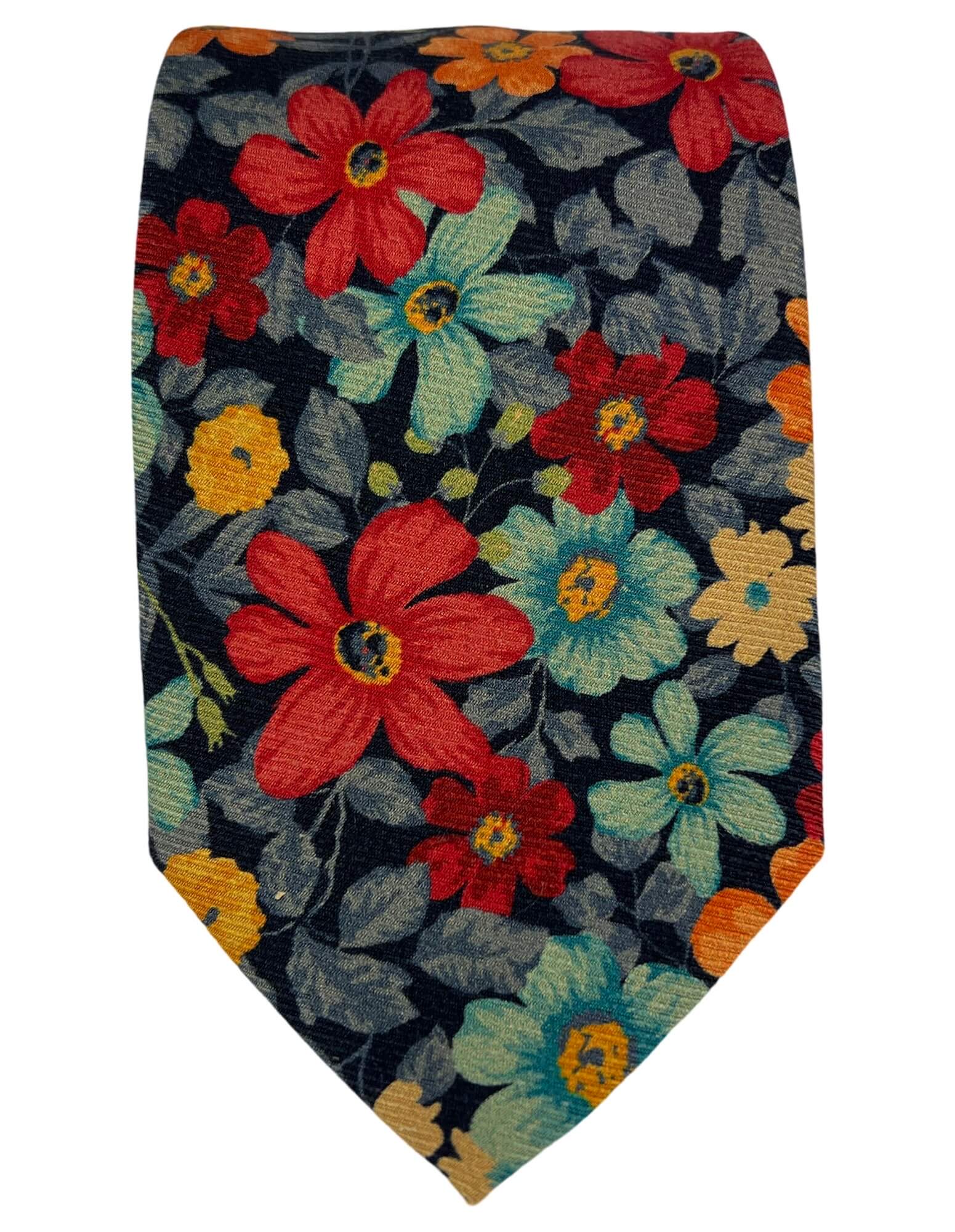 DÉCLIC Pavia Floral Tie for Men - Stylish Silk Necktie with Assorted Floral Patterns - Perfect for Weddings, Business Meetings, and Formal Occasions