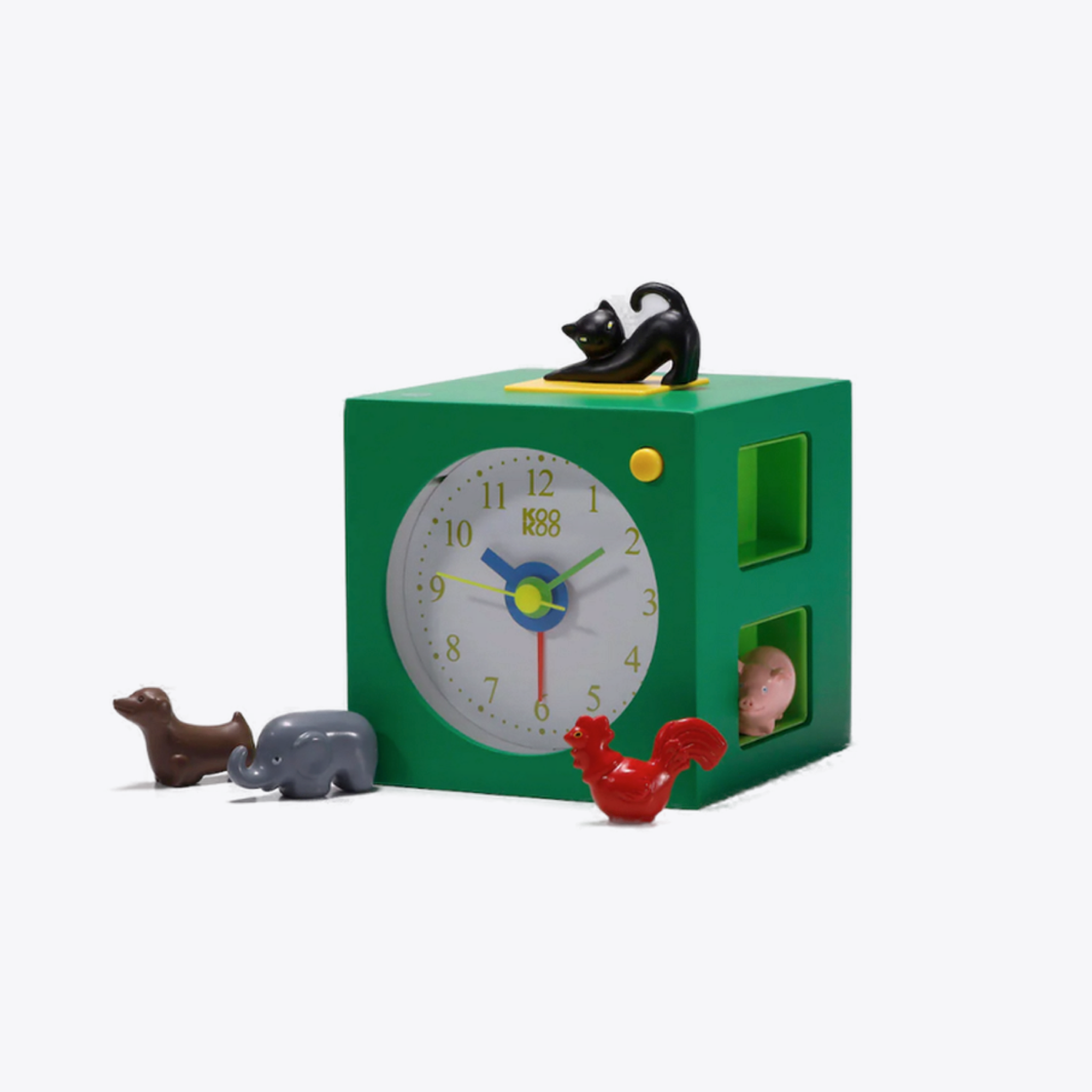 Koo Koo Kids Alarm Clock | Green LED Display with Night Light | Perfect for Bedrooms, Kids' Rooms & Sleep Training