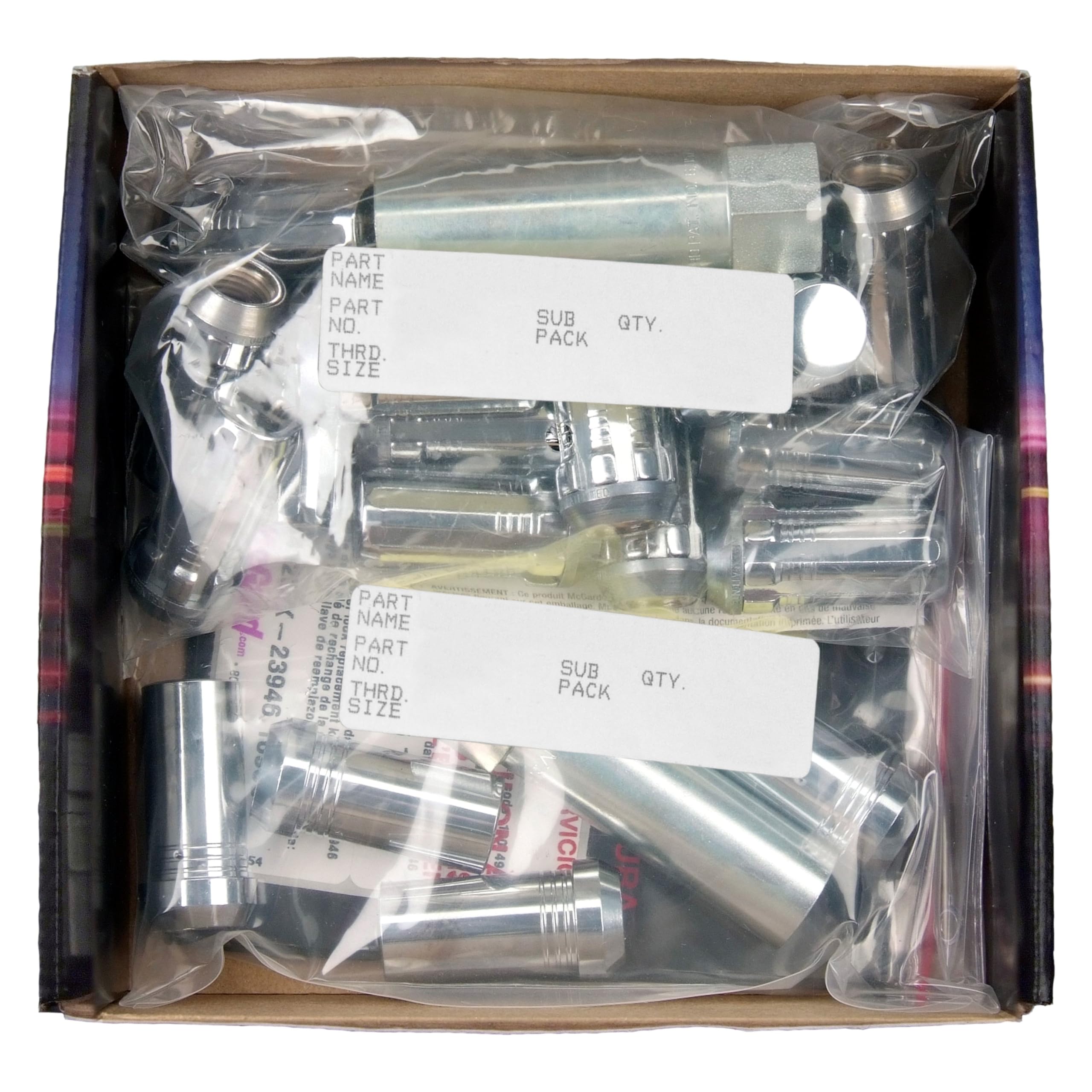 McGard 65630 Chrome SplineDrive 6 Lug Wheel Installation Kit - 20 Lug Nuts, Installation Tool, 4 Wheel Locks with Key & Storage Pouch (M14 x 1.5 Thread Size) - Perfect for Truck, SUV & Off-Road Vehicle Wheel Security