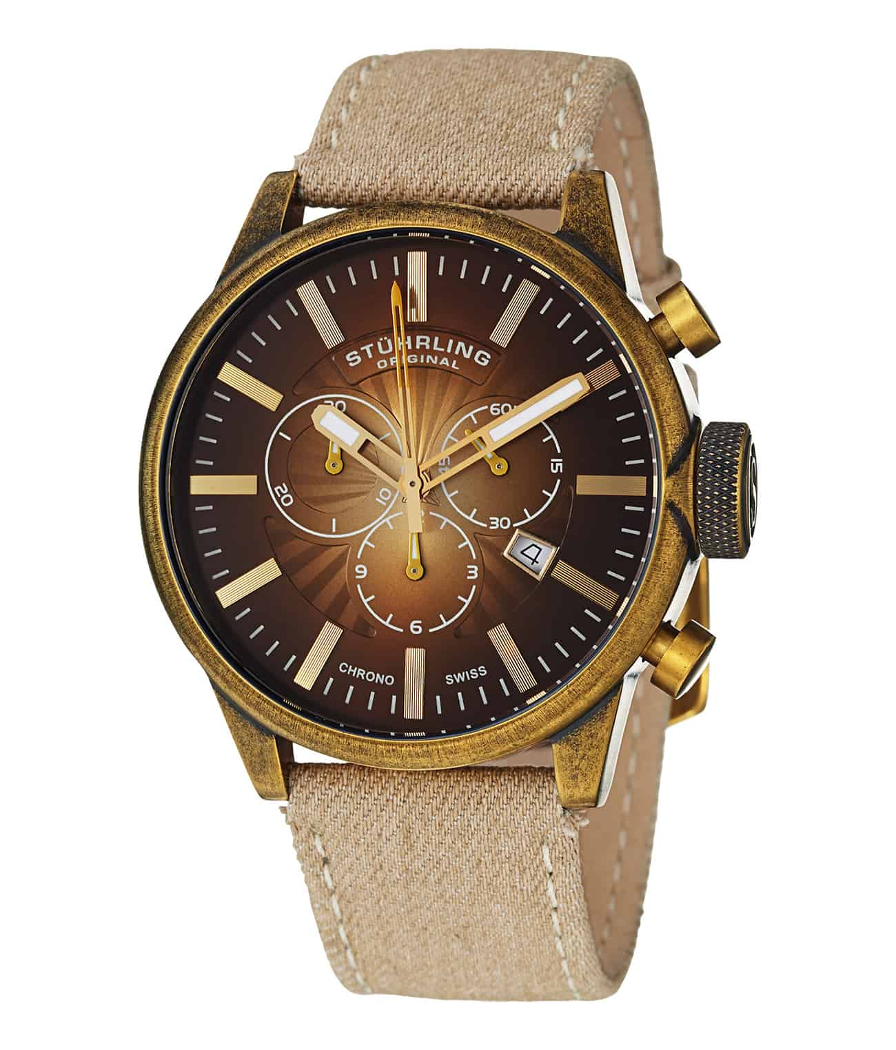 Concorso Sport 468A Quartz 45mm Chronograph Watch for Men - Waterproof Sports Chrono with Date Display - Perfect for Running, Gym & Outdoor Activities