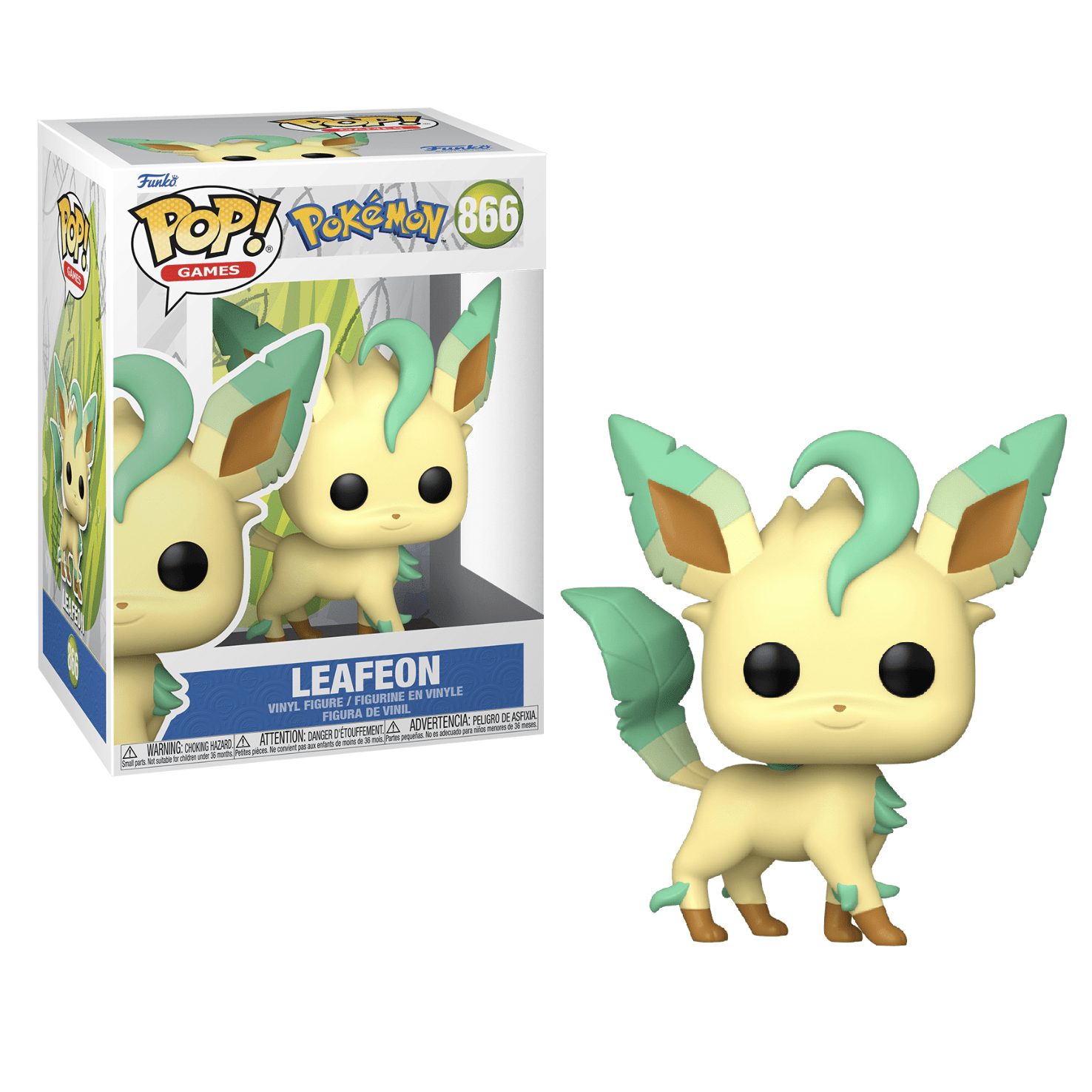 Pokemon Leafeon Plush Toy - Soft & Cute Stuffed Animal for Kids & Collectors | Perfect for Gifts, Bedroom Decor & Pokemon Fans