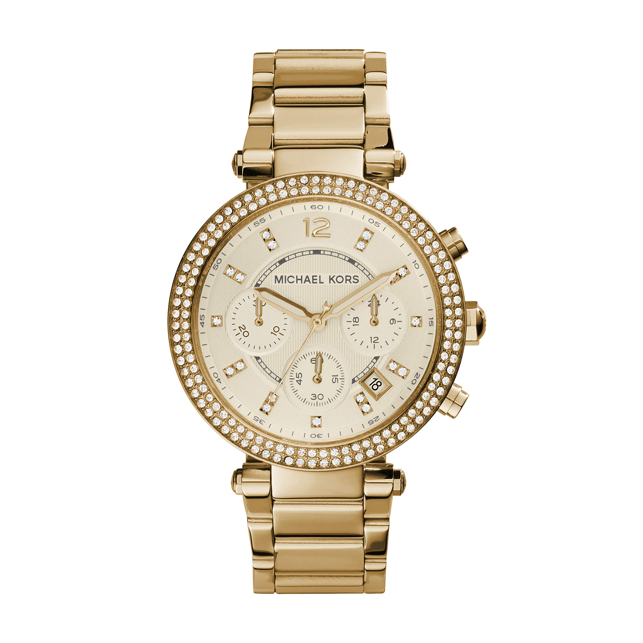 Michael Kors Parker Stainless Steel Watch with Glitz Accents - Luxury Women's Watch for Everyday Wear, Office & Special Occasions
