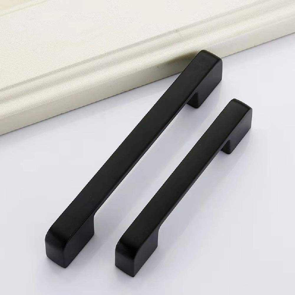 Premium Black 1221 Kitchen Cabinet Handles - Matte Finish Pulls for Drawers & Cabinets - Perfect for Modern Home, Office & RV Renovation