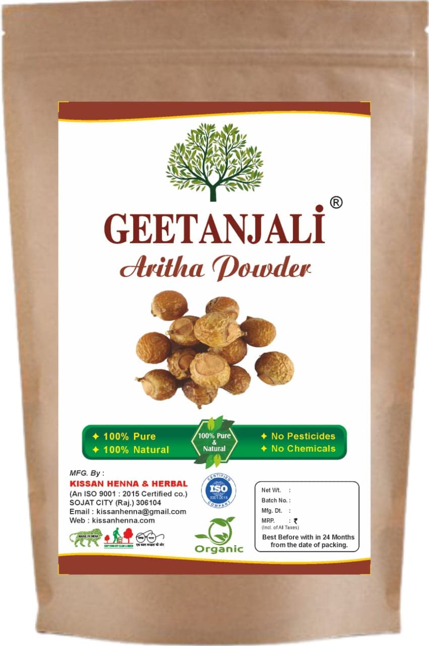 100% Natural Aritha Powder for Hair Care | Pure Herbal Hair Wash & Cleanser | Gentle Shampoo Alternative for All Hair Types | Promotes Healthy Scalp & Shine | 200g | Perfect for Ayurvedic Hair Wash & Natural Hair Detox