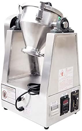 8.5L Lab Dry Powder Mixer - Adjustable Speed 33 RPM Blender for Food, Chemical & Medical Powders - Perfect for Mixing Granules, Pharmaceuticals & Laboratory Use