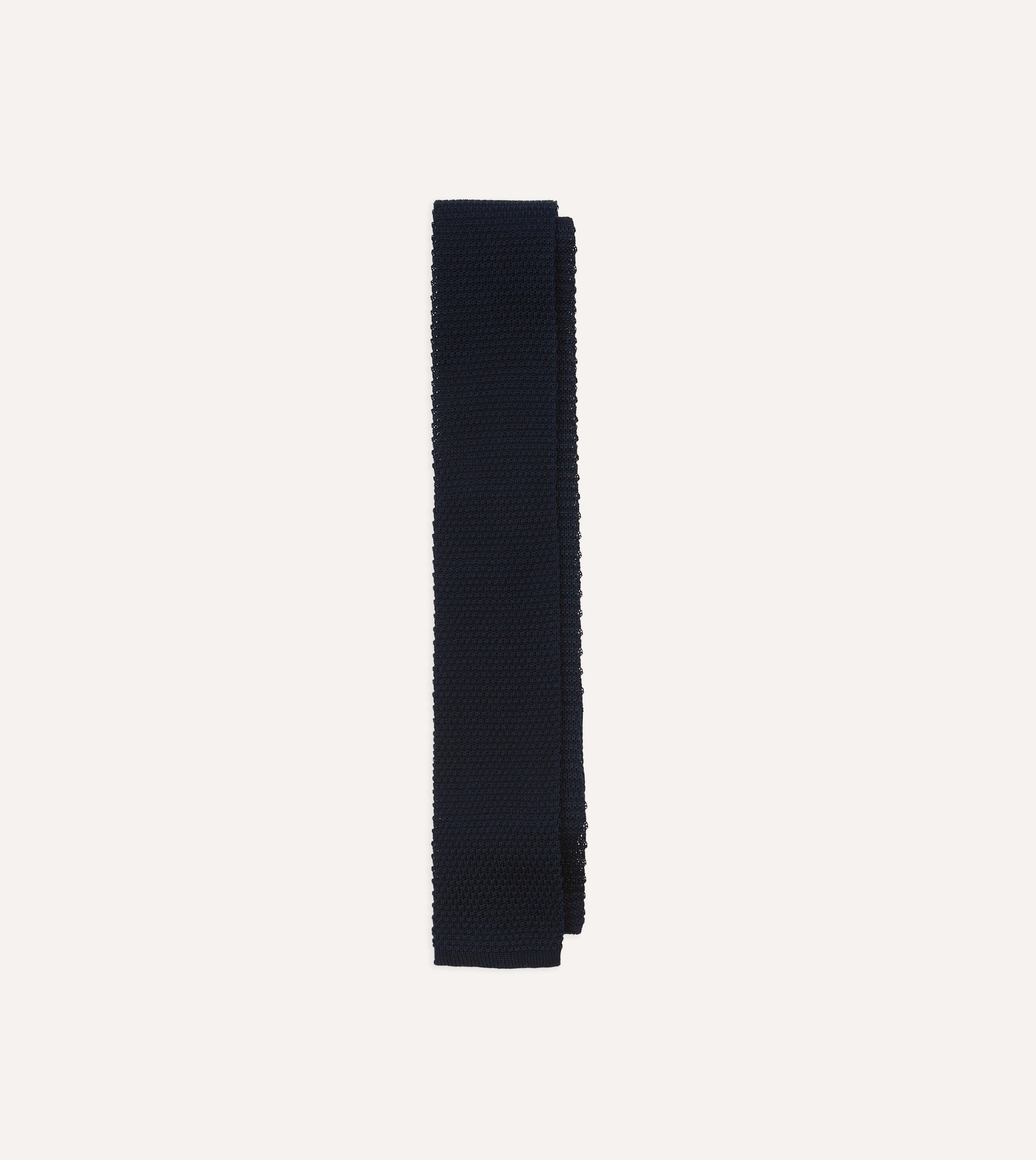 Drake's & New Balance Knitted Cotton Tie for Men - Classic Slim Necktie for Business, Office & Formal Occasions