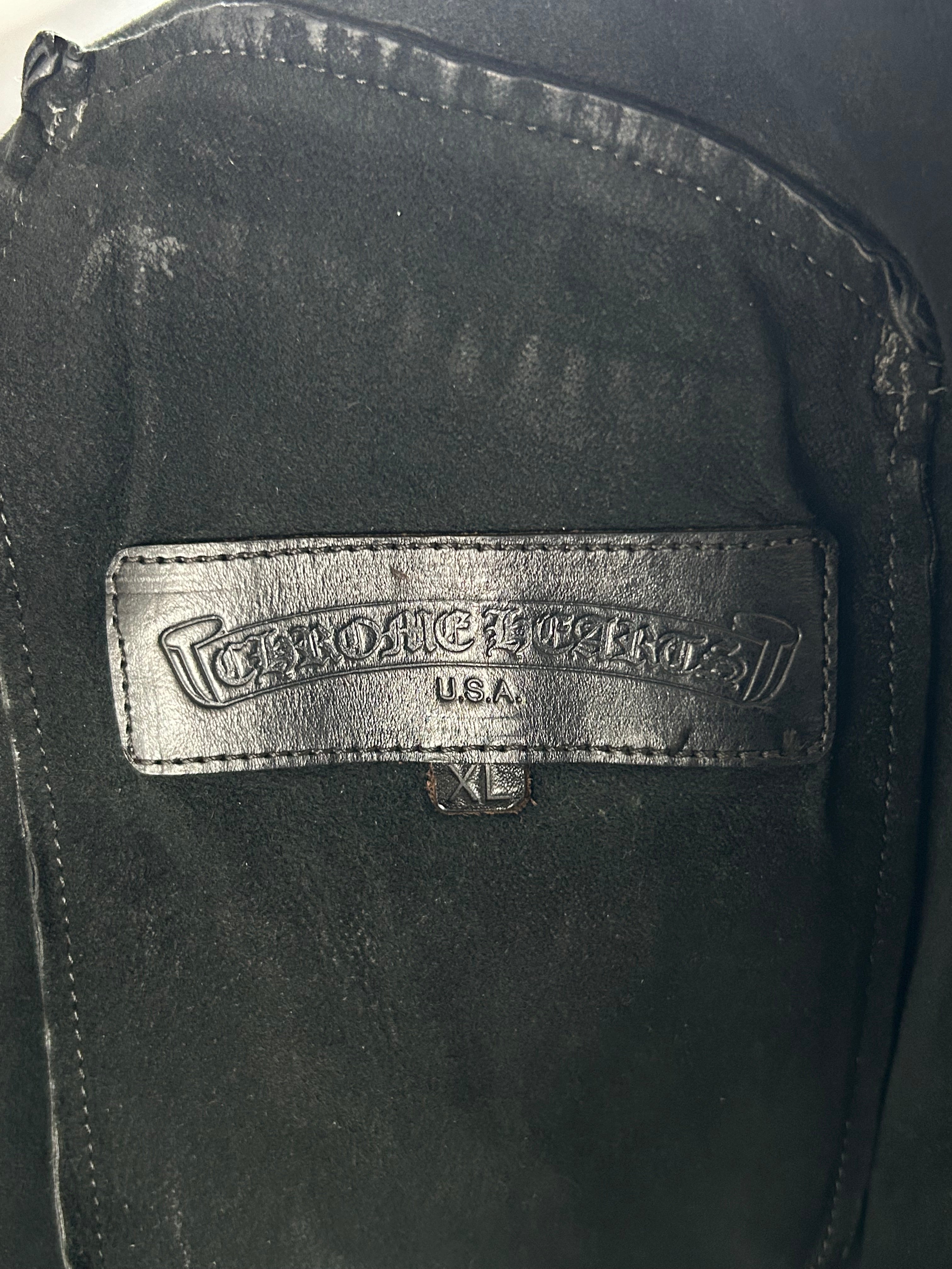 Chrome Hearts Black Leather Western Button Up Shirt for Men | Stylish Cowboy Shirt with Snap Buttons | Perfect for Rodeo, Country Music Concerts & Western Fashion