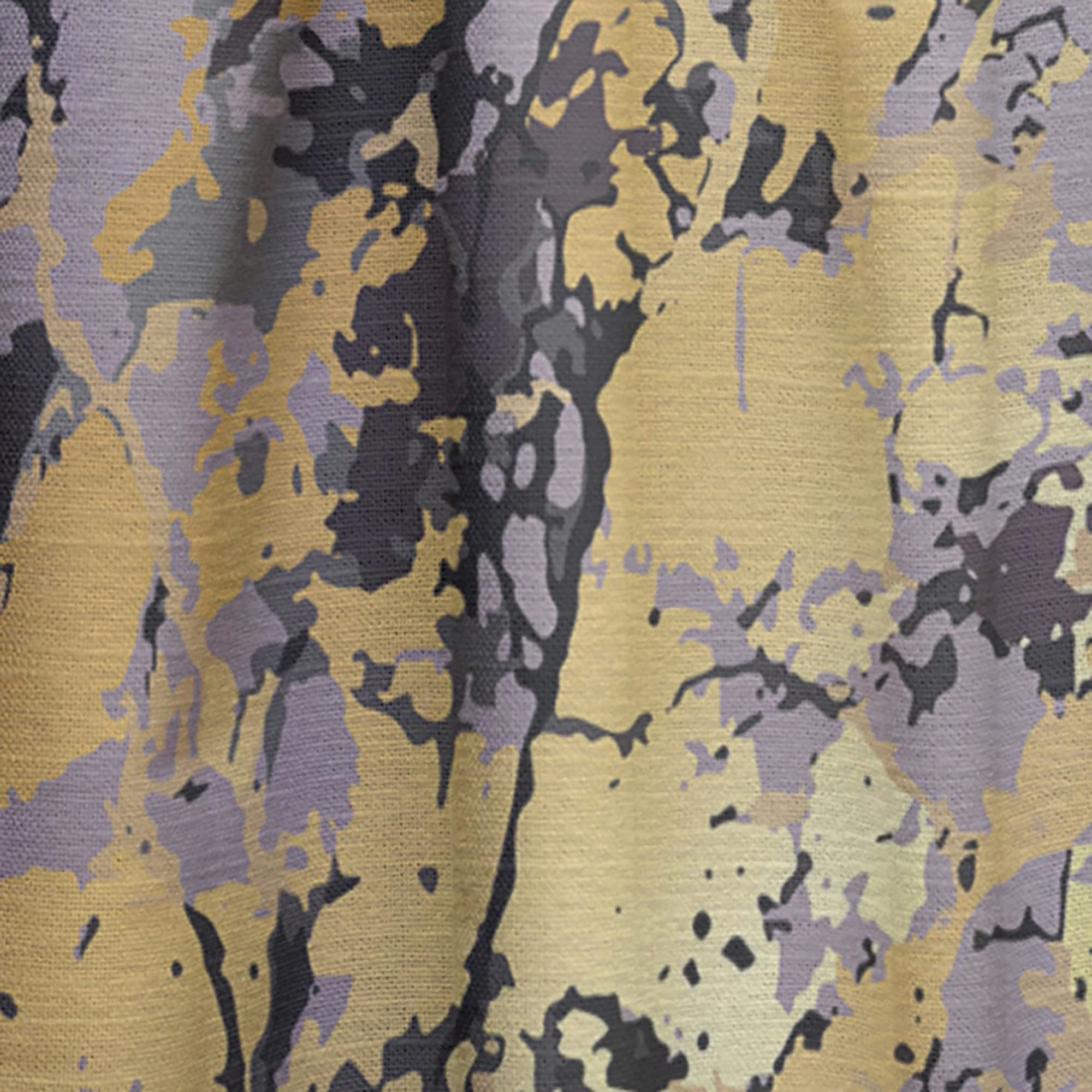 DesignQ Golden Marble Thermal Insulated Curtains - 52x108 Single Panel for Bedroom & Living Room - Blackout Drapes for Home Decor & Temperature Control