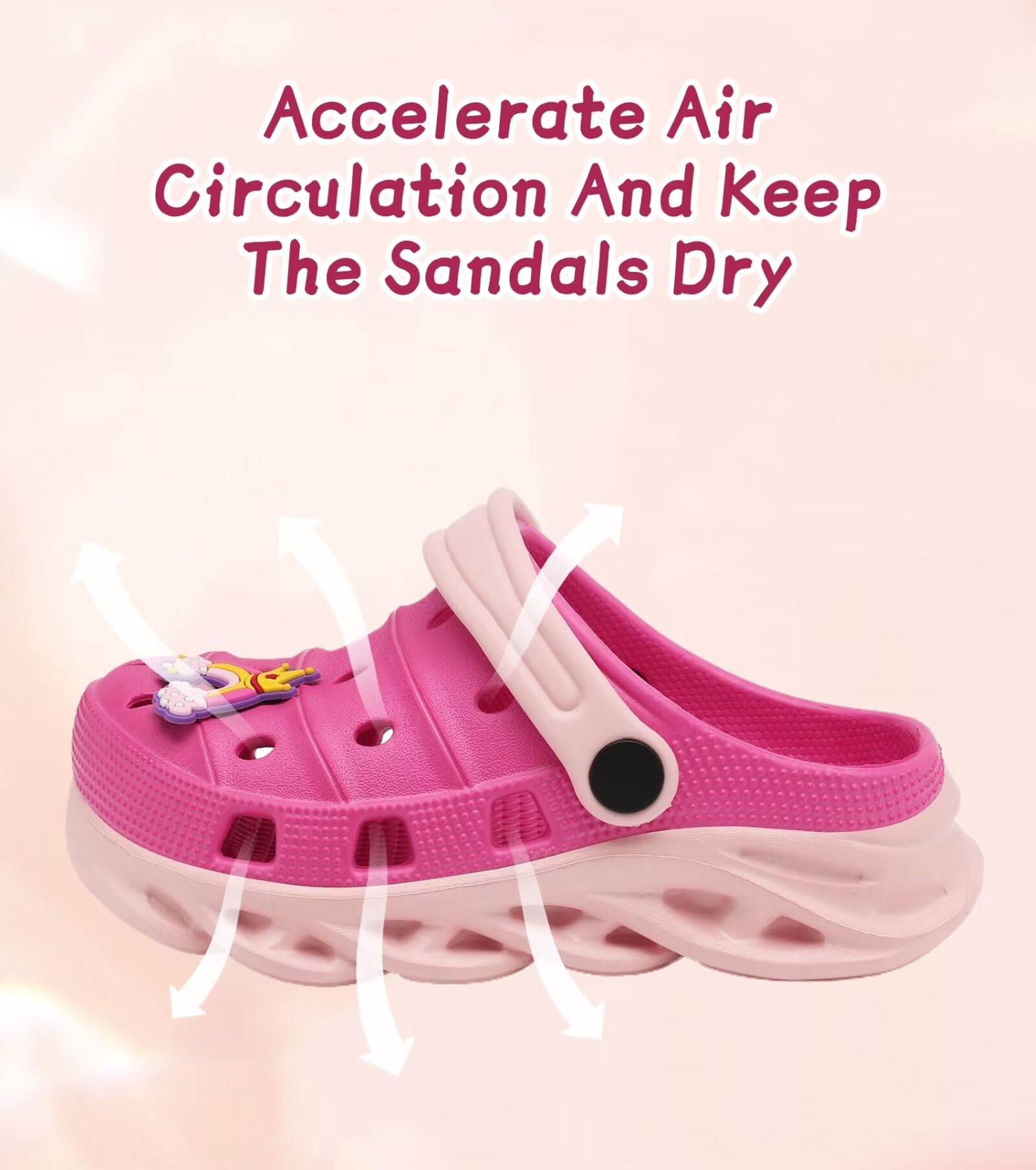 Kids Clogs Slip-On Sandals for Toddlers - Waterproof Beach Pool Garden Shoes for Boys & Girls - Perfect for Outdoor Play, Swimming & Summer Activities