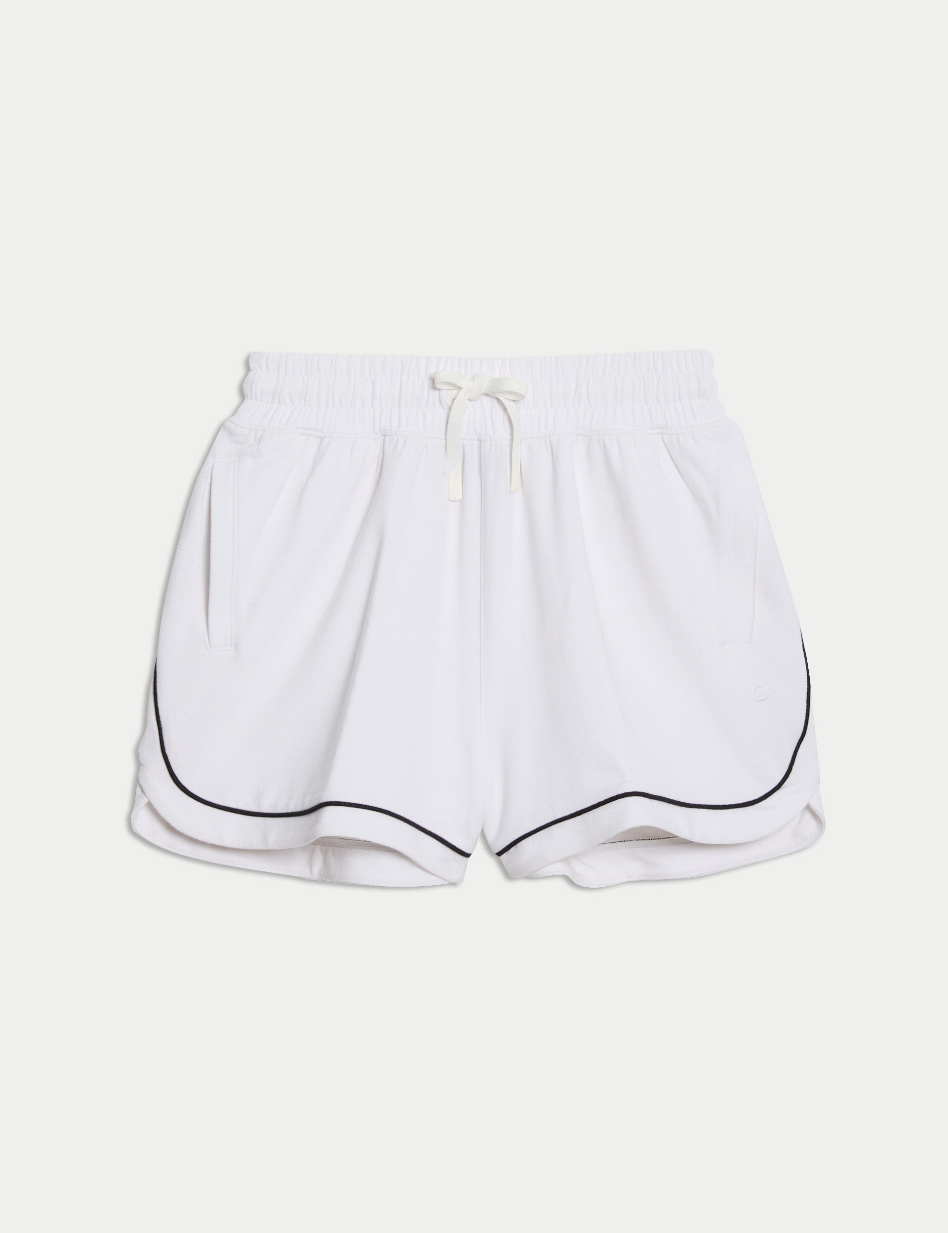 Premium High Waisted Modal Shorts for Women - Soft & Breathable Summer Shorts - White - Perfect for Yoga, Running, and Casual Wear