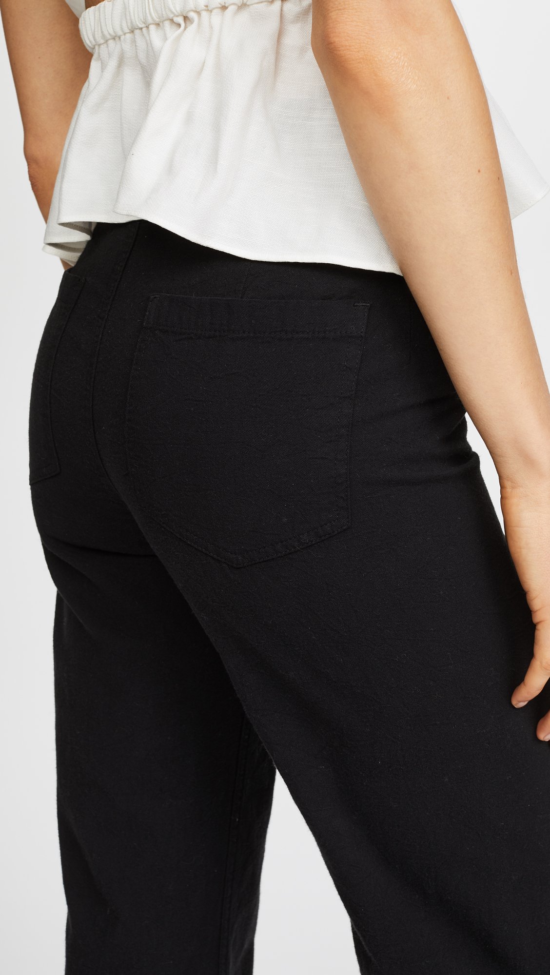 Apiece Apart Women's Merida Pants - High Waisted Wide Leg Trousers for Casual & Office Wear | Comfortable & Stylish Women's Fashion Pants for Everyday Outfits