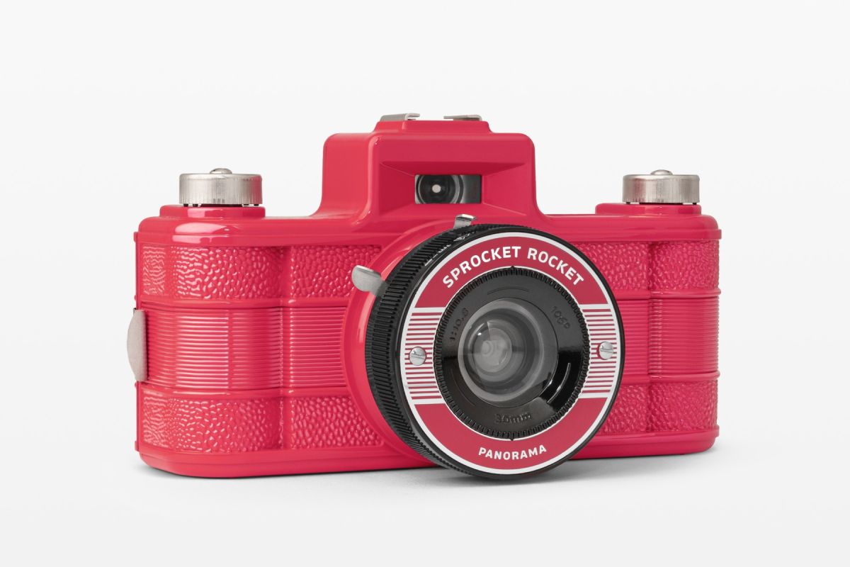 Lomography Sprocket Rocket 35mm Panoramic Film Camera - Bittersweet Edition | Wide Angle Photography for Travel, Street & Creative Shots