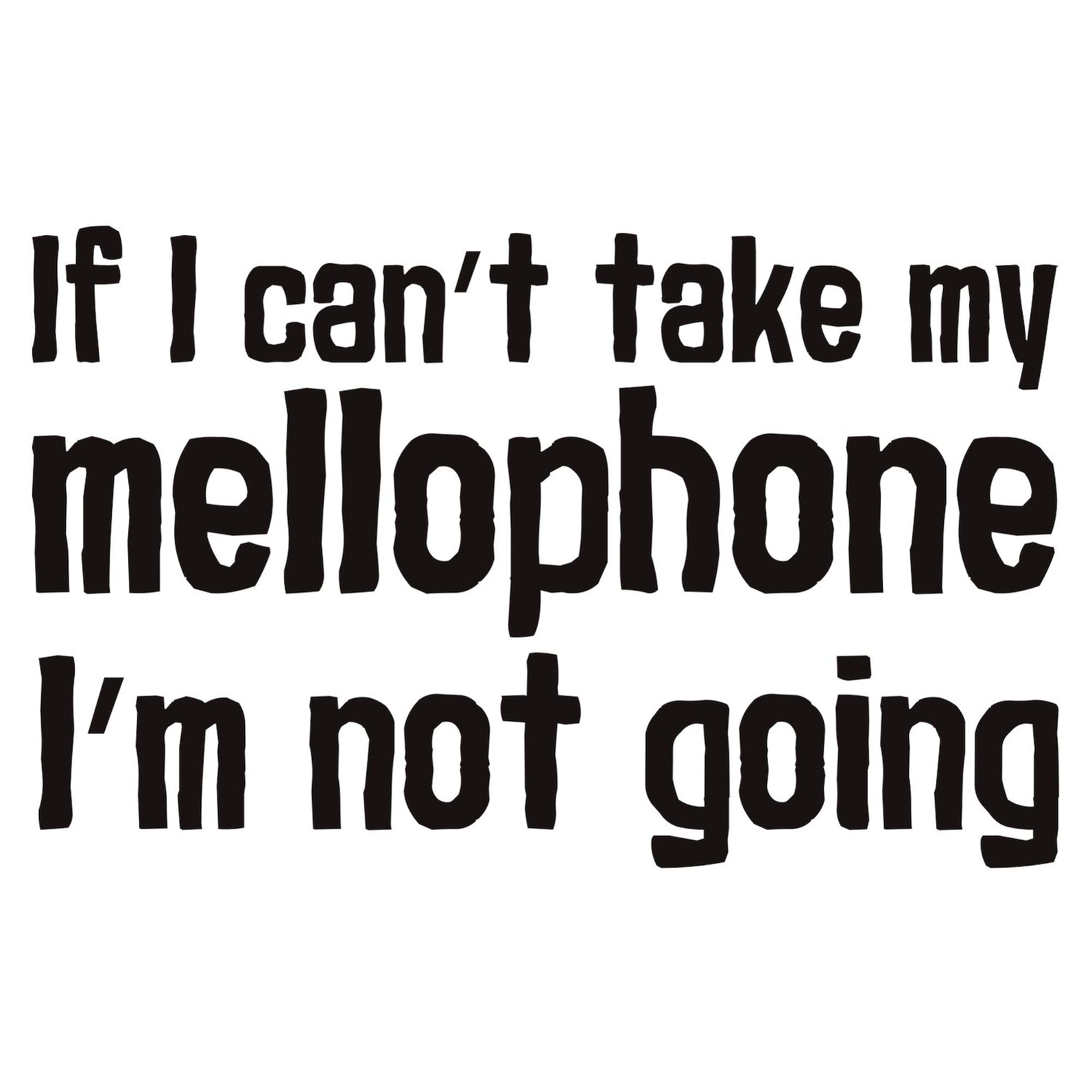 Funny Mellophone Sticker - Oval Car Bumper Decal for Music Lovers