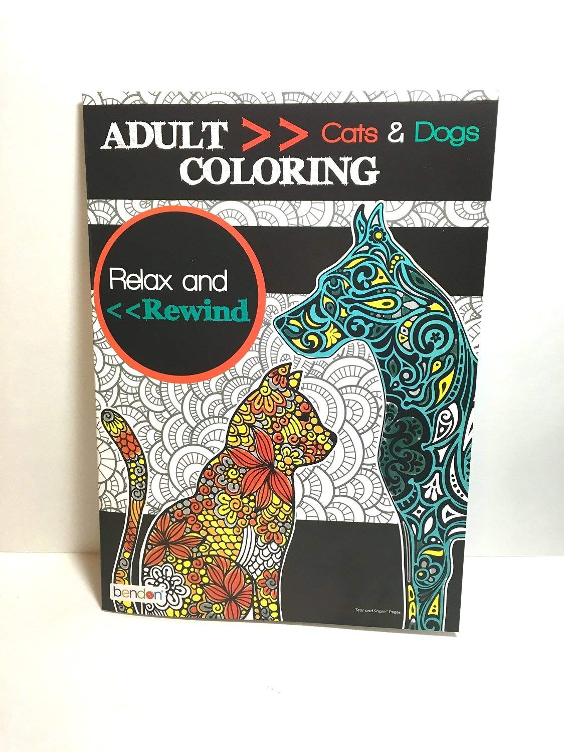 Adult Coloring Book with Cats and Dogs - Relaxing & Stress Relief for Adults | Perfect for Meditation, Mindfulness & Creative Therapy
