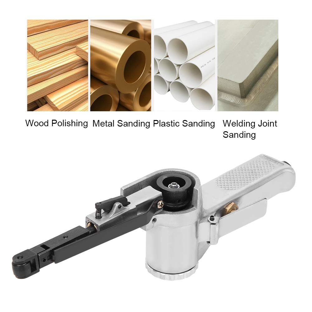 Portable Belt Sander - Energy Efficient Pneumatic Sanding Machine for Wood, Metal & Casting Products | Perfect for DIY Projects, Woodworking & Metal Polishing
