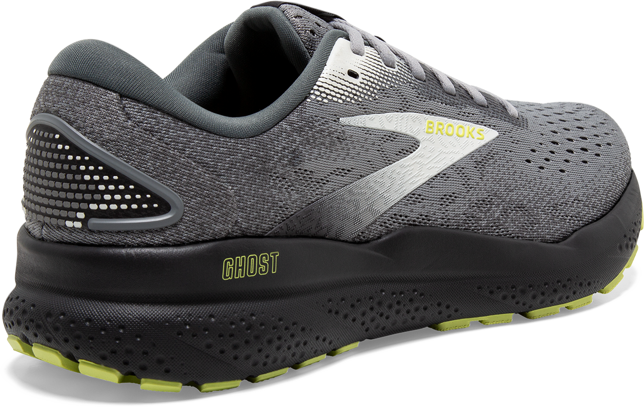 Men's Ghost 16 WIDE Running Shoes - Size 040 in Primer/Grey/Lime - Lightweight Cushioned Sneakers for Jogging, Gym Workouts & Everyday Wear