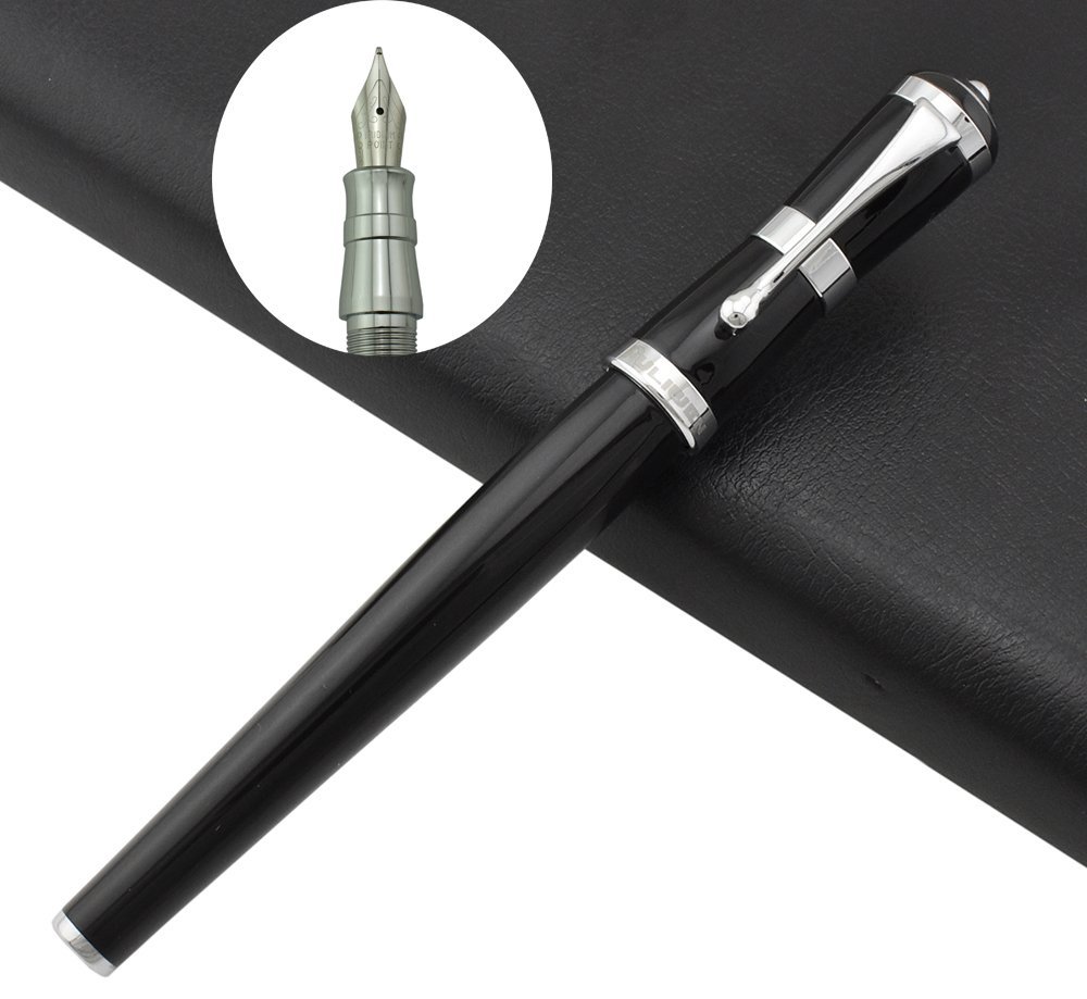 Premium Asvine Fuliwen Luxury Fountain Pen - Fine Nib Calligraphy Writing Pen with Ink Converter | Executive Business Gift for Professionals | Perfect for Signing Documents, Journaling & Elegant Correspondence