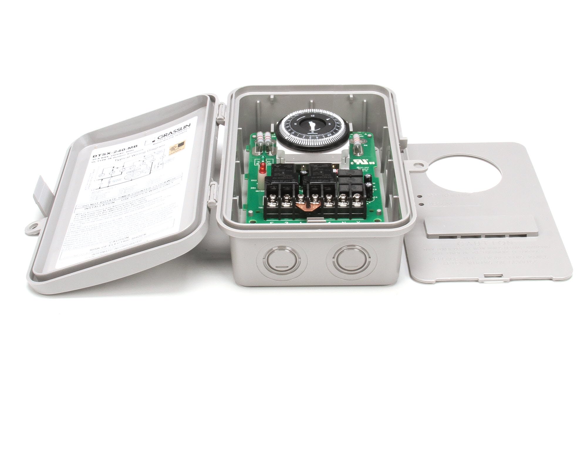 Master-Bilt 19-00815 Digital Timer with New Style Enclosure - Grasslin Replacement for Commercial Refrigeration & Walk-In Freezers (Ideal for Restaurants, Grocery Stores & Food Service Businesses)