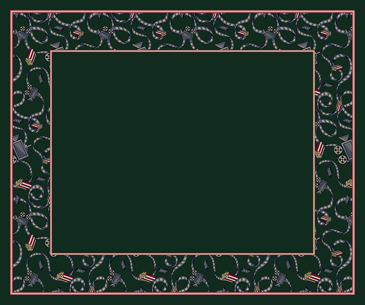 Emerald Green Novelty Area Rug 3'10