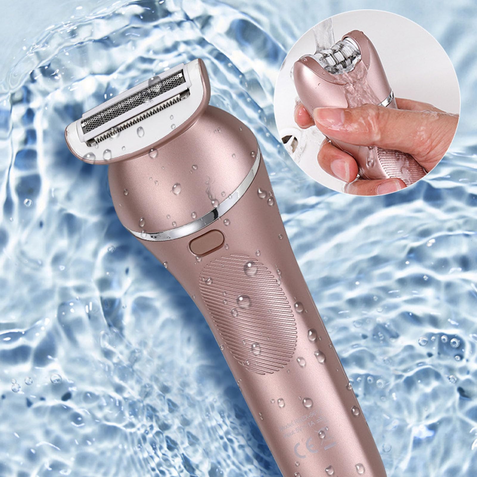 3-in-1 Electric Bikini Trimmer for Women - Painless Hair Removal with 3 Heads for Smooth Skin at Home & Travel