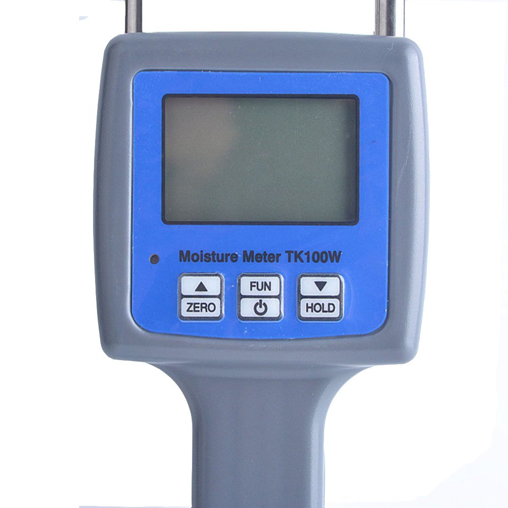 TK100W Digital Moisture Meter - 0-84% Range LCD Display for Wood Sawdust, Bamboo Powder & Hay Bale - Perfect for Lumber, Agriculture & DIY Woodworking Projects