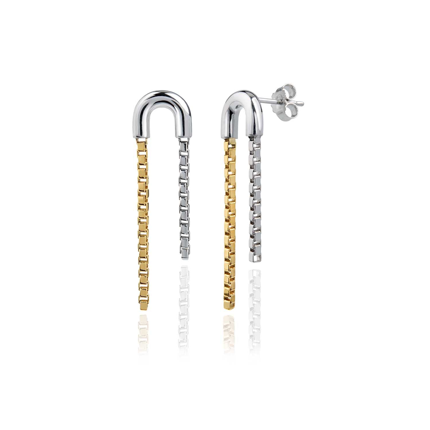 Harmony Chain Earrings for Women - Dainty Gold Layered Necklace, Minimalist Jewelry Gift for Her | Perfect for Everyday Wear, Date Nights & Special Occasions