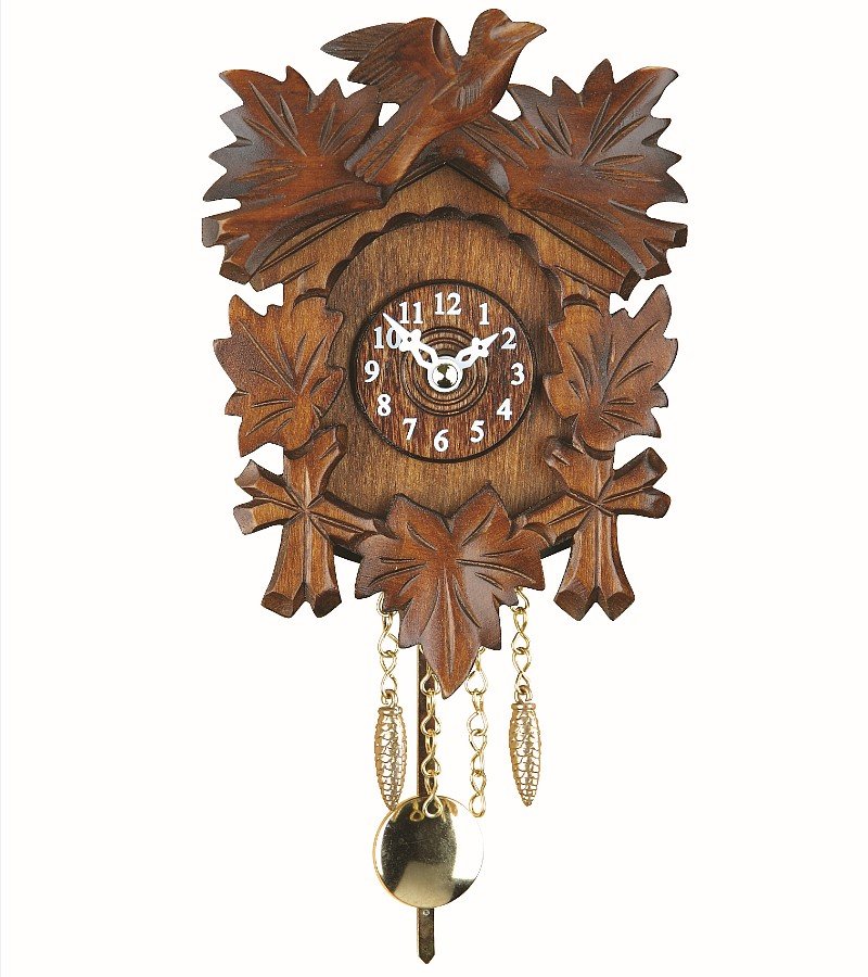 Authentic Black Forest Cuckoo Clock by Trenkle - Handcrafted German Wooden Wall Clock with Moving Figures & Bird Sounds - Perfect for Home, Office & Cabin Decor