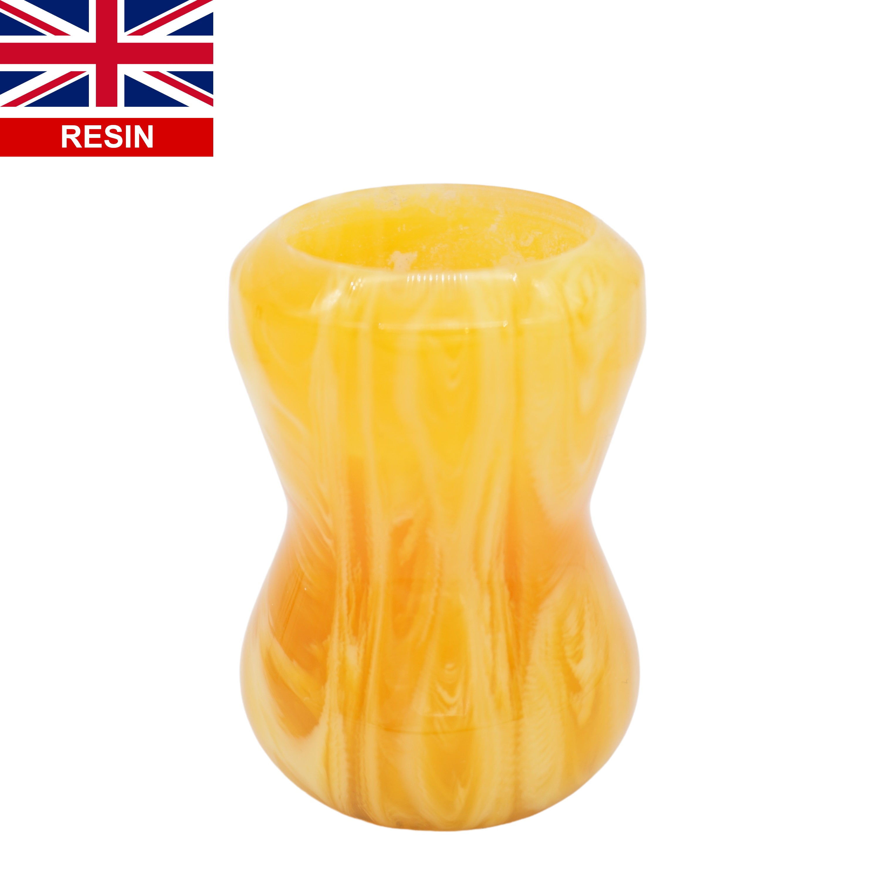 Premium Amber Handcrafted Shaving Brush Handle for Wet Shaving - Fits 24mm & 26mm Knots - Perfect for Traditional Barber Shaving & Luxury Grooming Gifts
